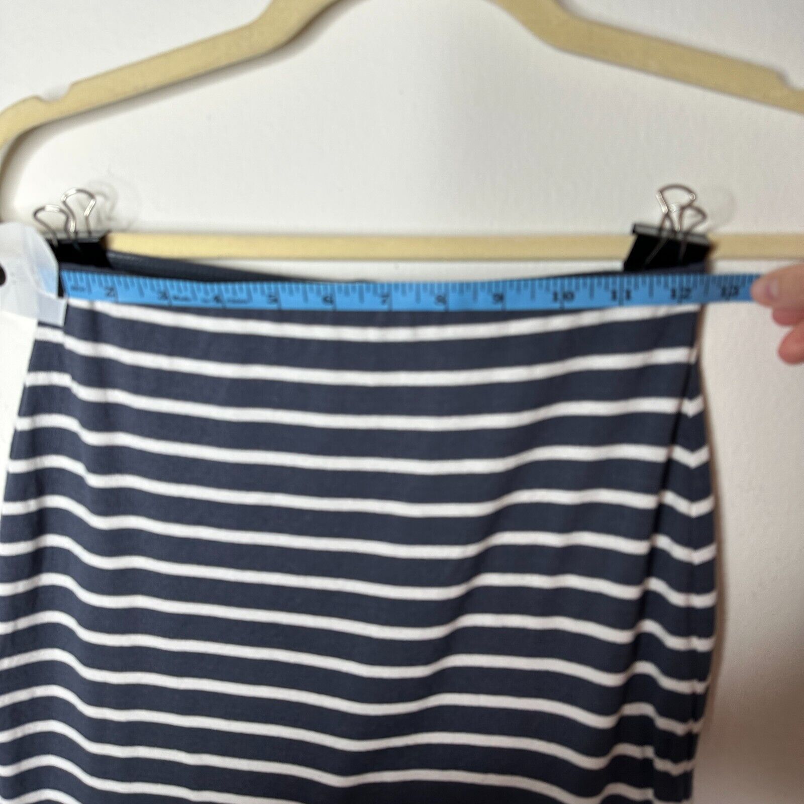 Bailey 44 Bailey 44 Gray Stripe Bianca Knit Jersey Below Knee Skirt XS Size 26" / US 2 / IT 38 - 10 Thumbnail