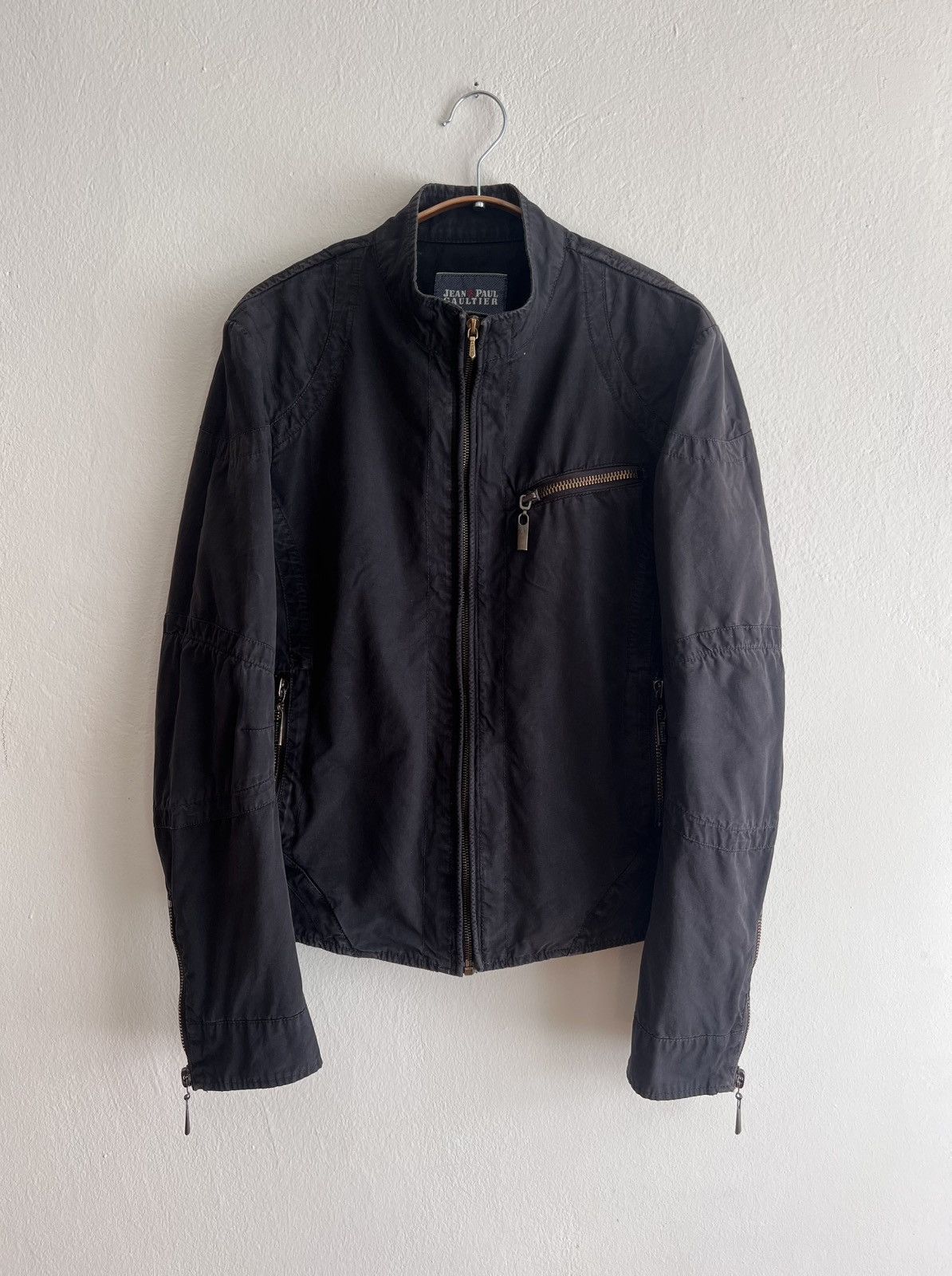 Jean Paul Gaultier Jean Paul Gaultier 6 zip Cotton Biker Jacket Size US S / EU 44-46 / 1 - 1 Thumbnail