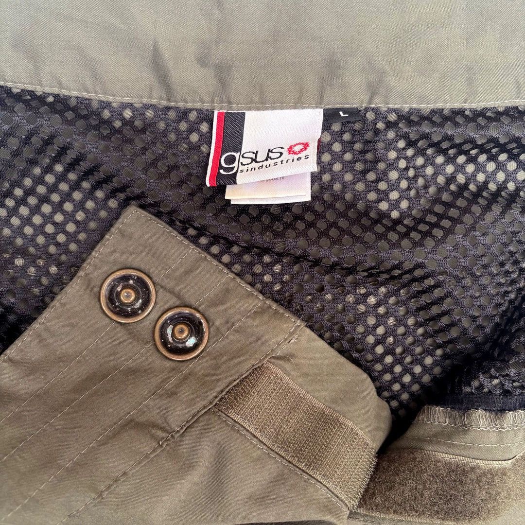 GSUS Sindustries × Vintage Gsus Sindustries 2000 Y2k Vintage Cargo Khaki W34 Shorts Size US 34 / EU 50 - 6 Thumbnail