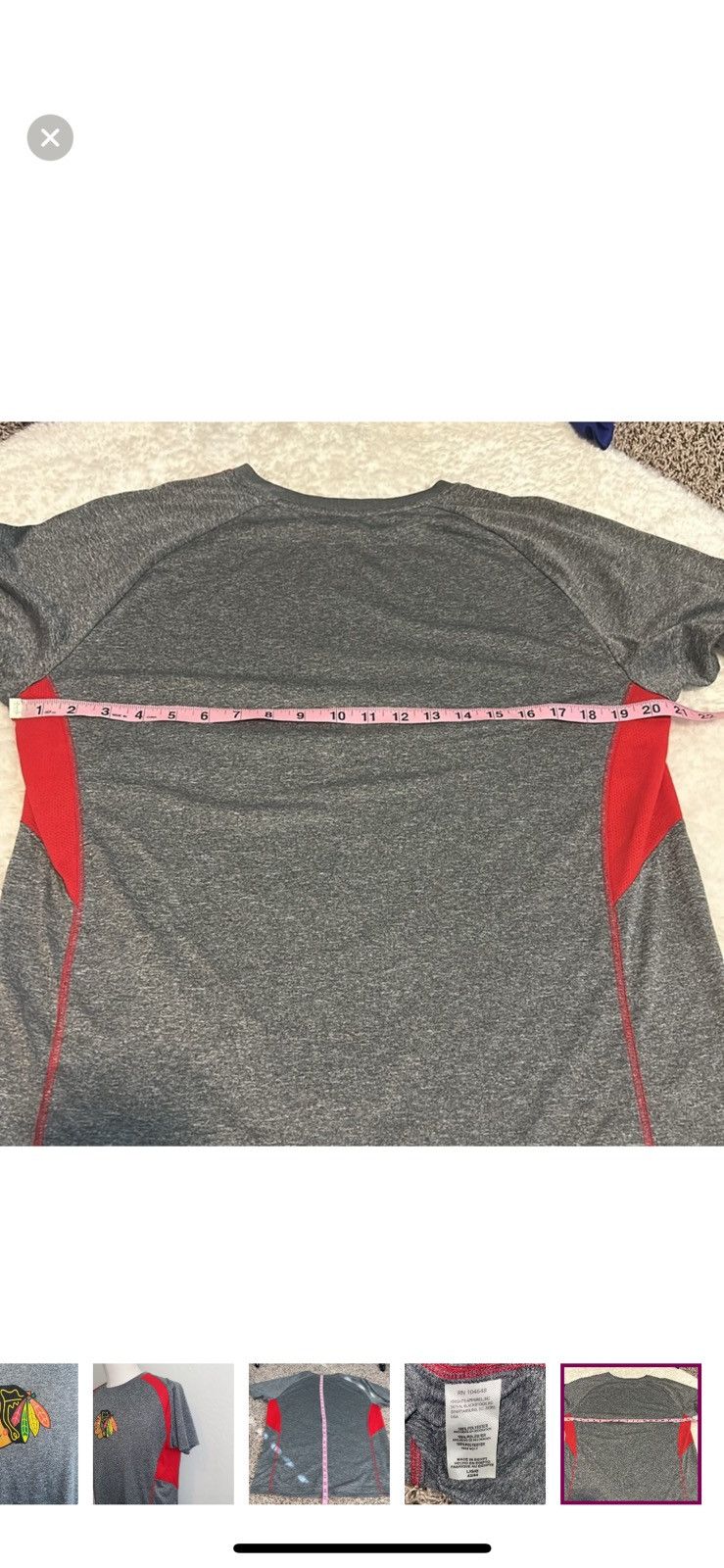 NHL NHL large Chicago Blackhawks athletic tee Size US L / EU 52-54 / 3 - 6 Thumbnail