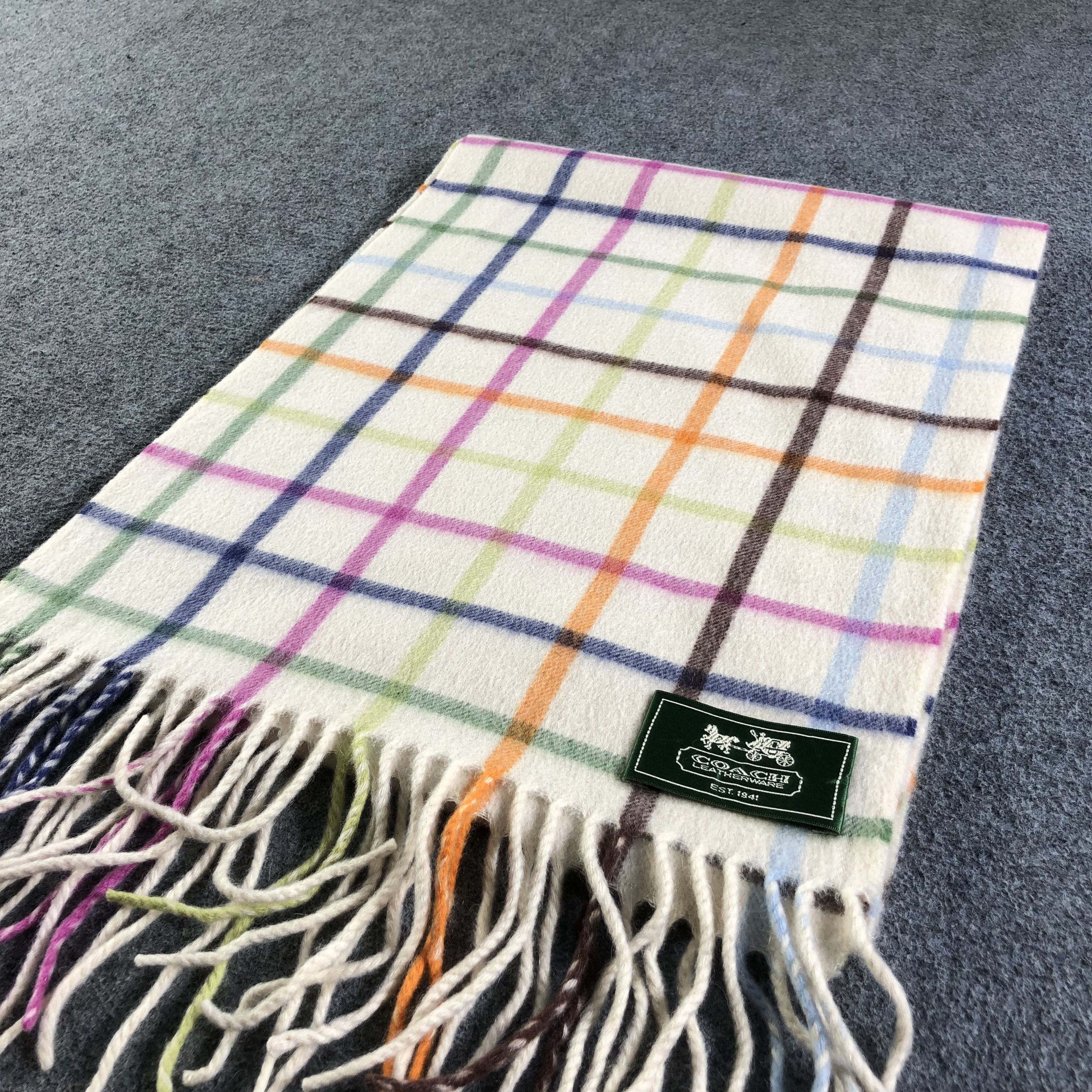 Coach Coach Cashmere Scarf Muffler Neckwear V2525 Size ONE SIZE - 3 Thumbnail