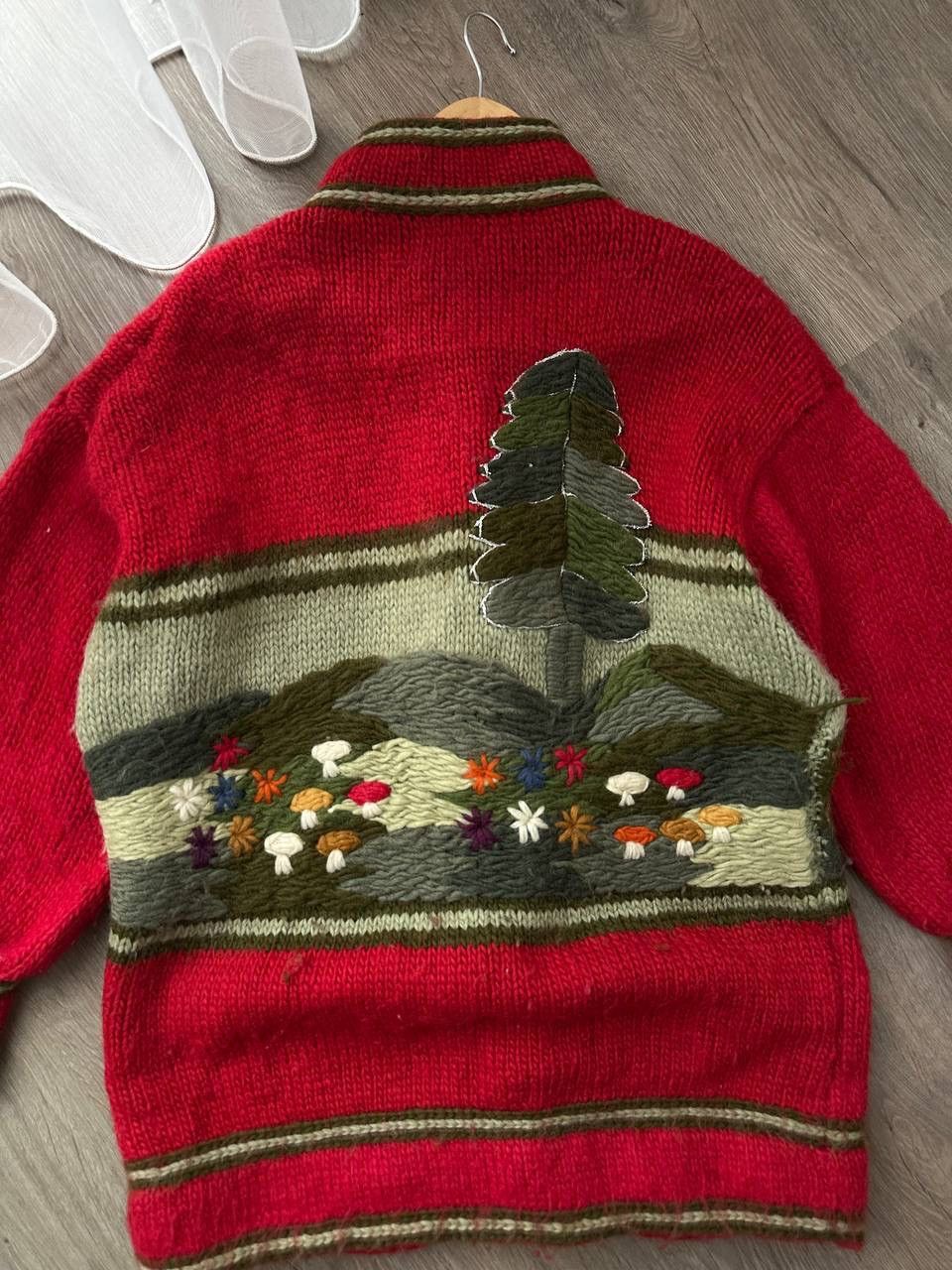 Japanese Brand × Vintage Vintage Dobsina Hand Knitted Icelandic Wool Cardigan Size US M / EU 48-50 / 2 - 17 Thumbnail