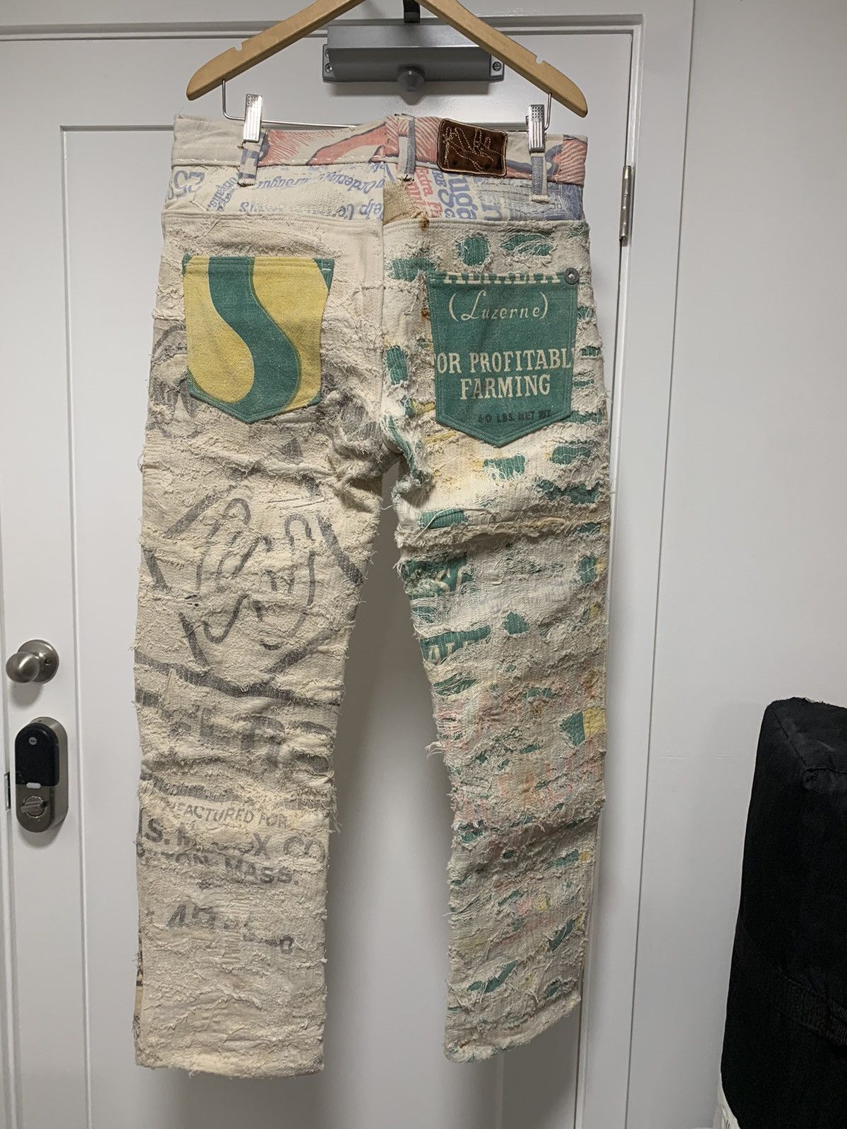 Vintage Bizzrad Feed Sack Scabbed Pants Size US 34 / EU 50 - 2 Thumbnail