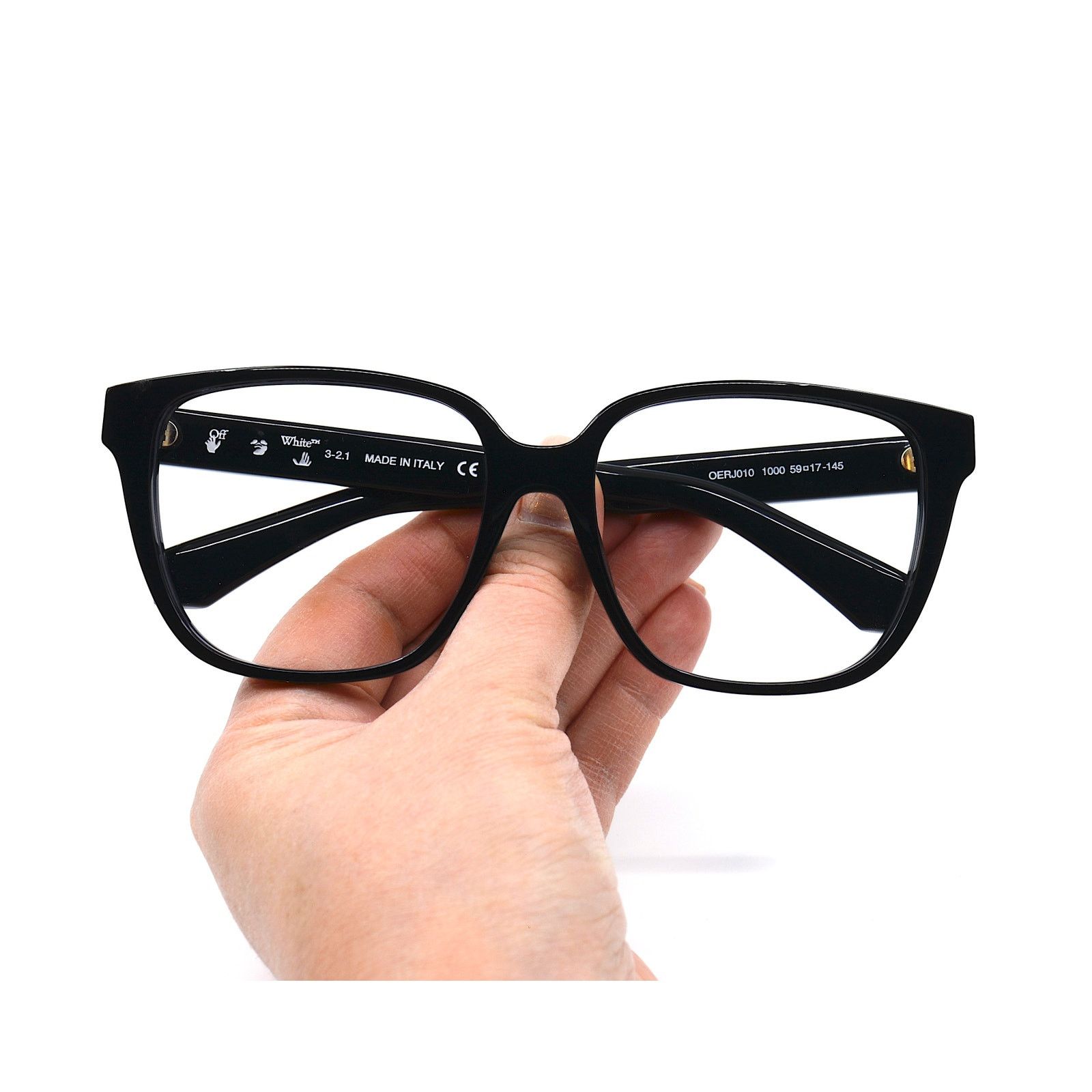 Off-White NEW! OFF-WHITE OERJ010 BLACK AUTHENTIC EYEGLASSES FRAME Size ONE SIZE - 11 Thumbnail