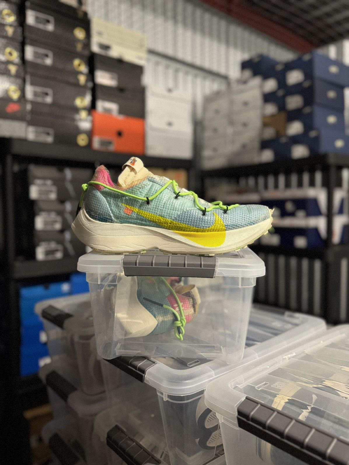 Nike × Off-White Nike Vapor Street WMNS Off-White Polarized Blue Size 12W Size US 12 / IT 42 - 1 Thumbnail