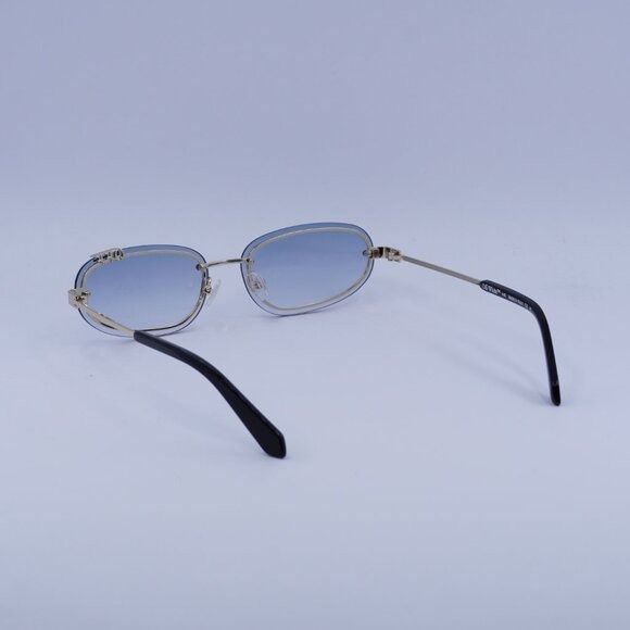 Off-White Off-White OERI13M MIAMI 7642 Sunglasses Gold Oval Frame Size ONE SIZE - 7 Thumbnail