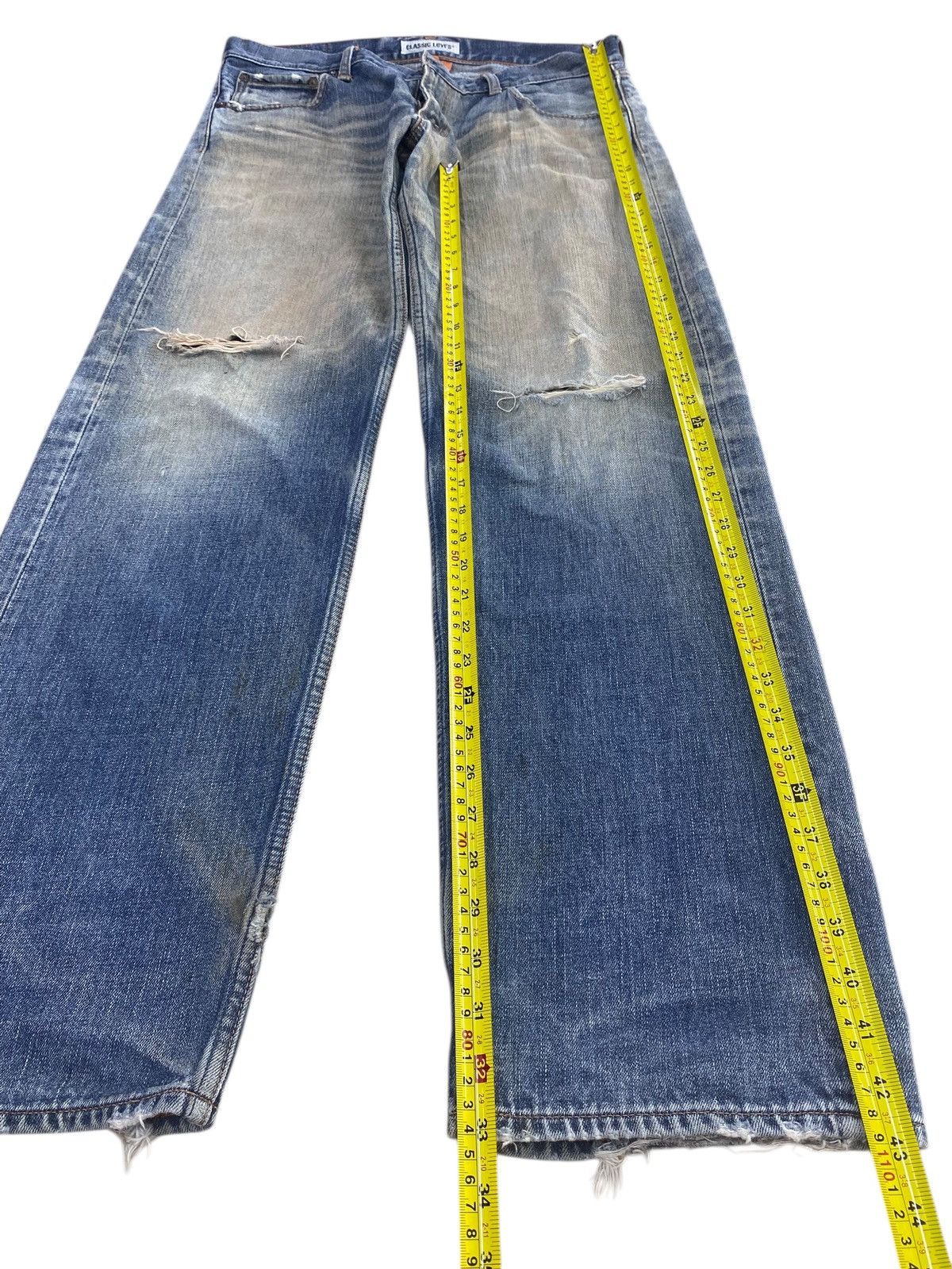 Other Japanese Brand Blue Light Wash Style Loose Jeans Size US 30 / EU 46 - 7 Thumbnail