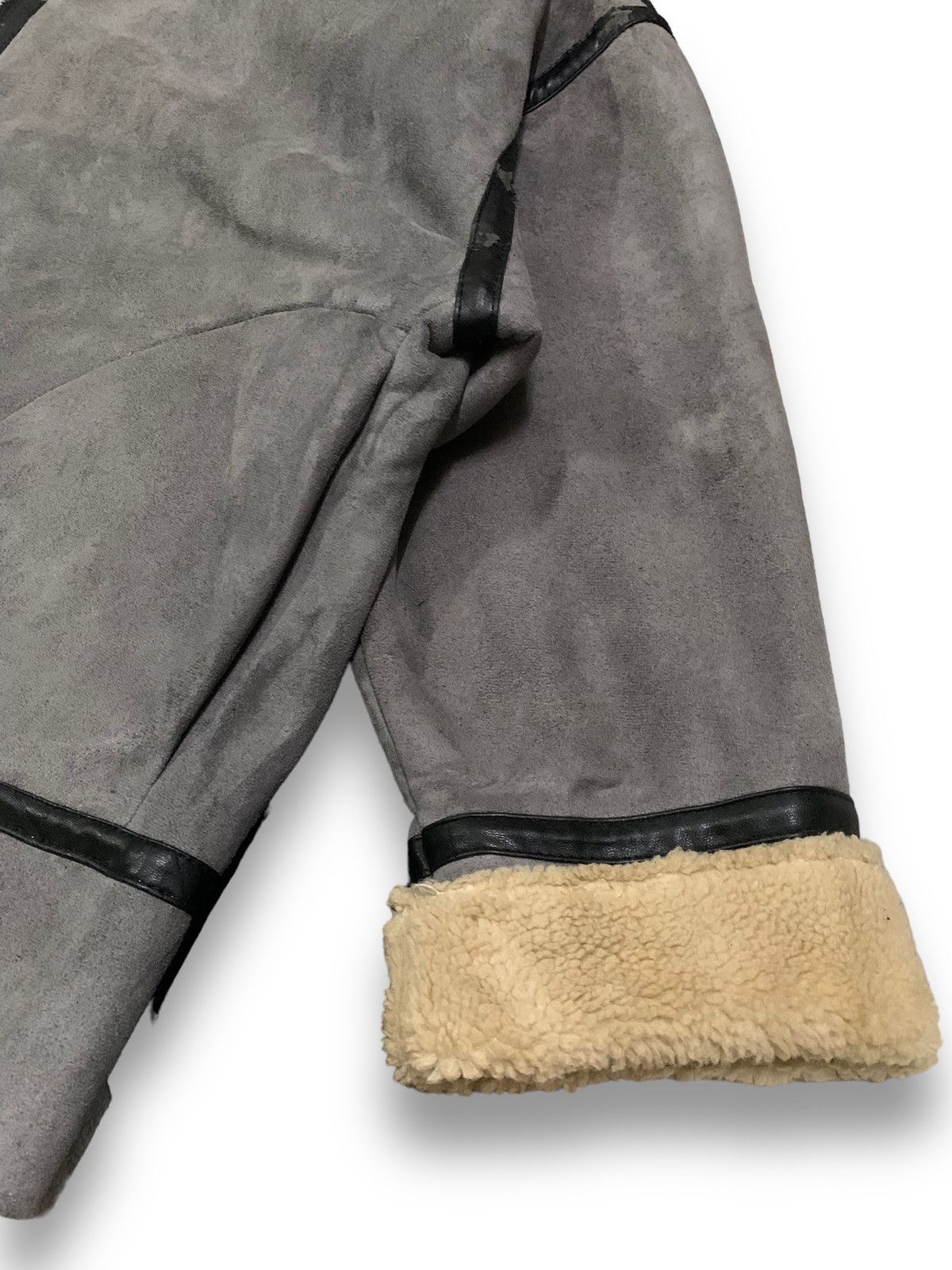 Japanese Brand Japanese WWG Faux Suede Sherpa Lined Oversized B3 Jacket Size US XXL / EU 58 / 5 - 12 Thumbnail