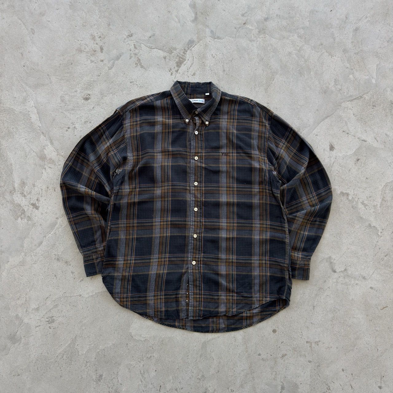 Yves Saint Laurent Vintage Saint Laurent Jeans Plaid Flannel Shirt Size L Size US L / EU 52-54 / 3 - 1 Thumbnail