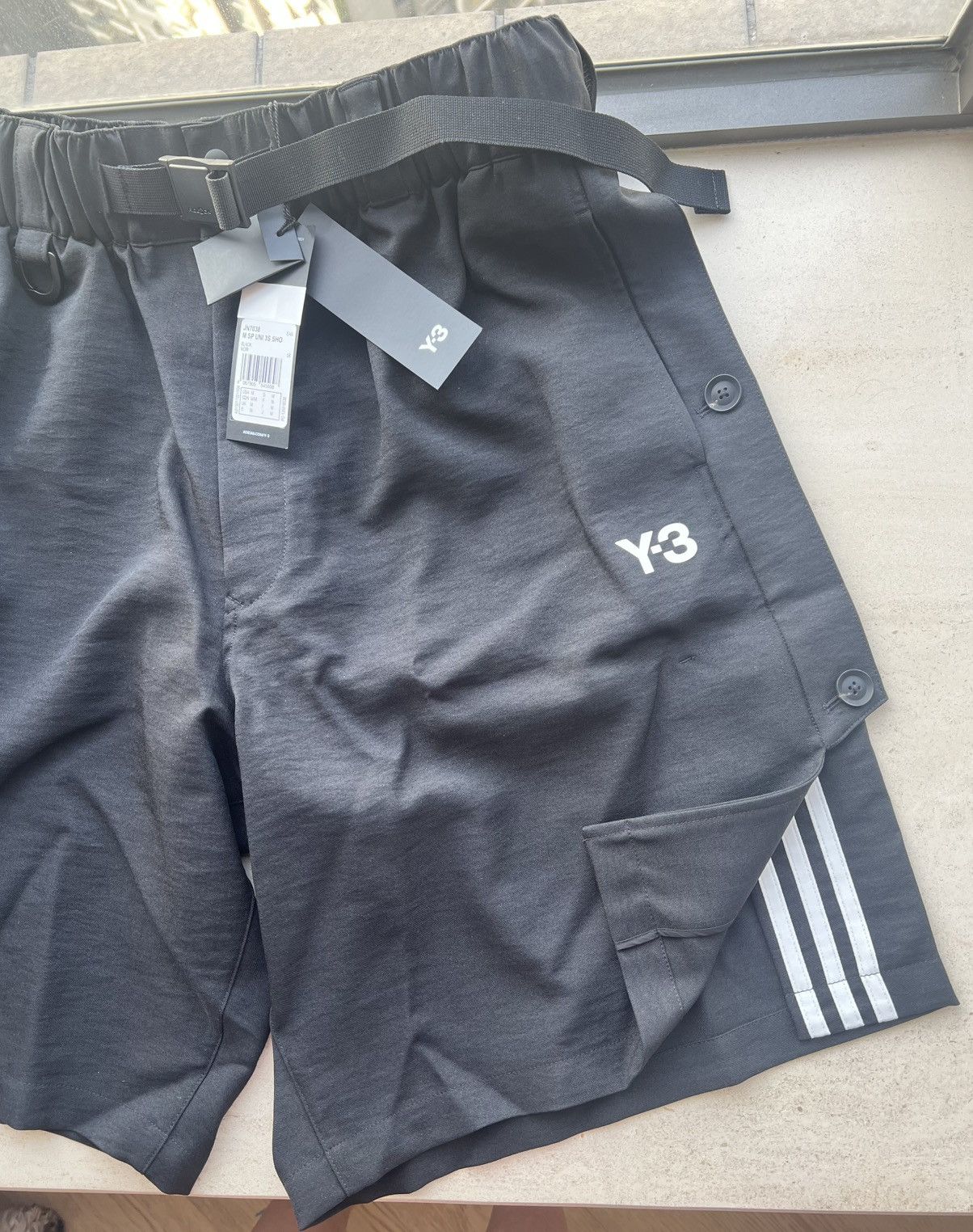 Y-3 Y-3 SPORT UNIFORM 3-STRIPES SHORTS (M Size) Size US 34 / EU 50 - 8 Thumbnail