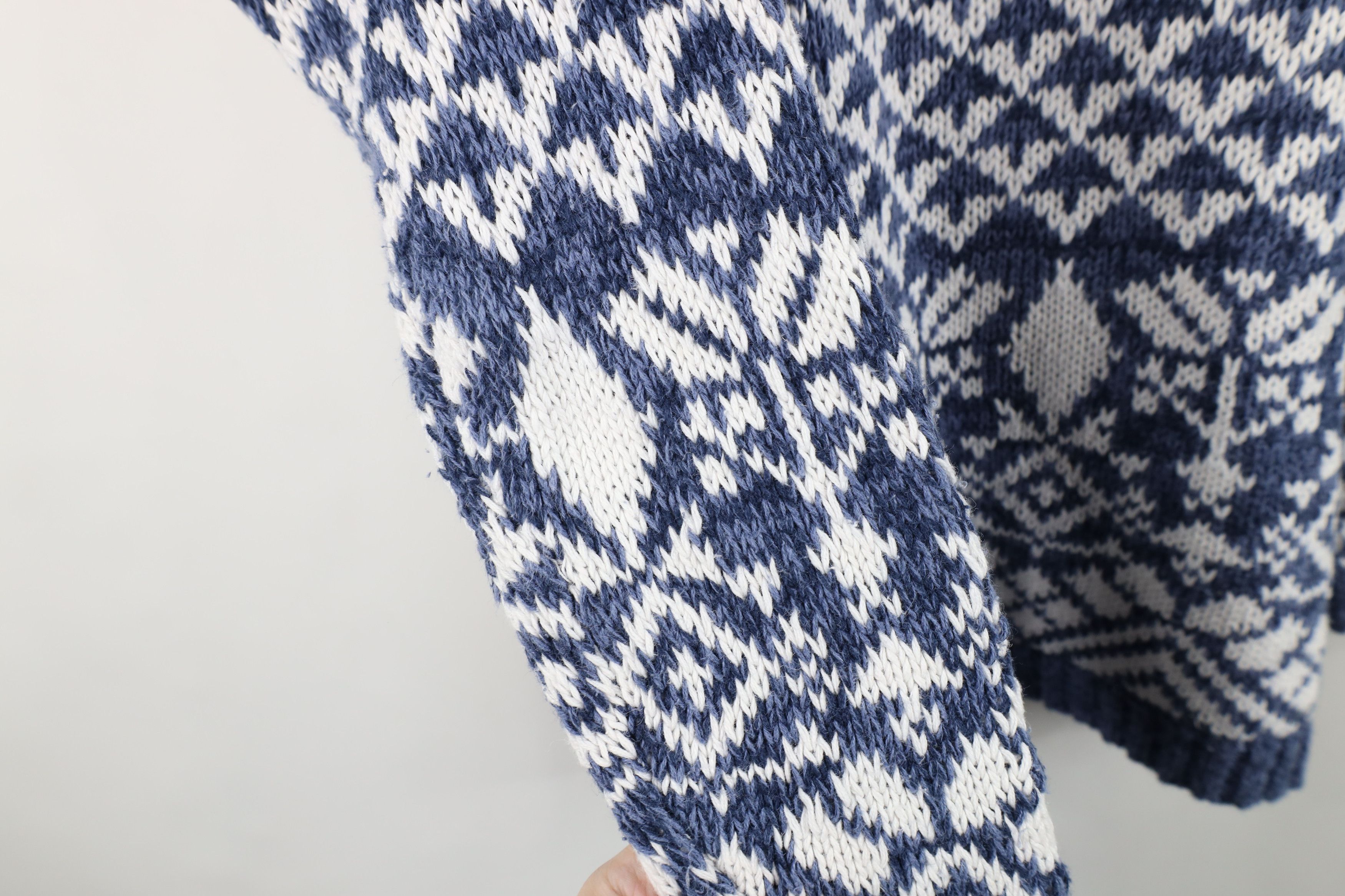 Vintage Vintage 90s Streetwear Geometric Marled Knit Tunic Sweater Size L / US 10 / IT 46 - 5 Thumbnail