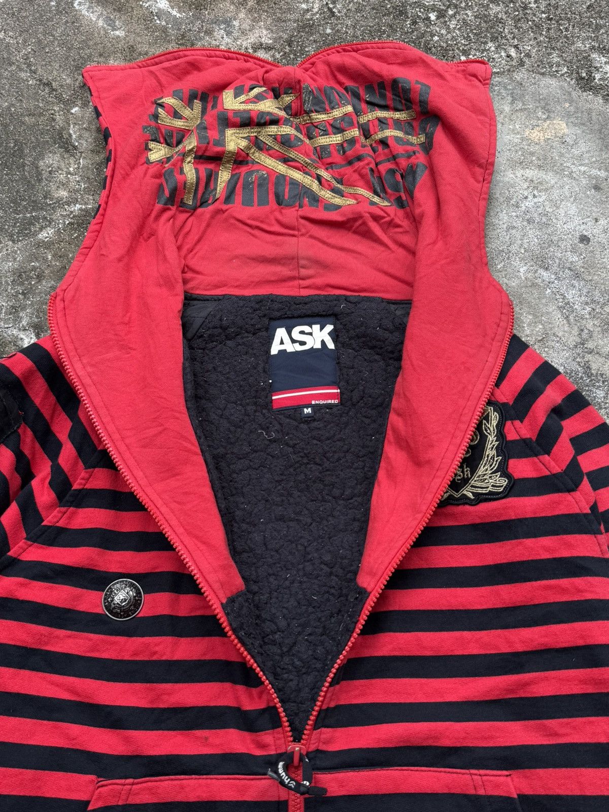 Hysteric Glamour × If Six Was Nine × Japanese Brand Ask enquired england striped hoodie mid sleeve Size US M / EU 48-50 / 2 - 4 Thumbnail