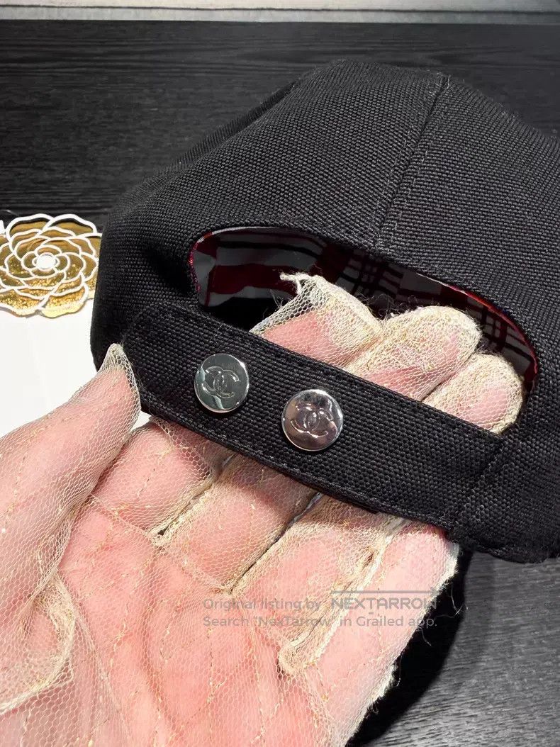 Chanel Chanel 23P black and white beaded double C baseball cap ca Size ONE SIZE - 6 Thumbnail