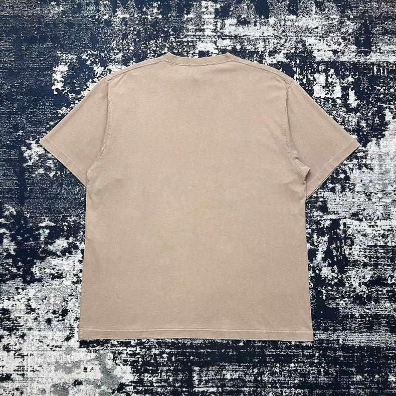 Balenciaga Balenciaga SS23 Hole Lettering Logo Aged T-Shirt Size US XXS / EU 40 - 2 Thumbnail