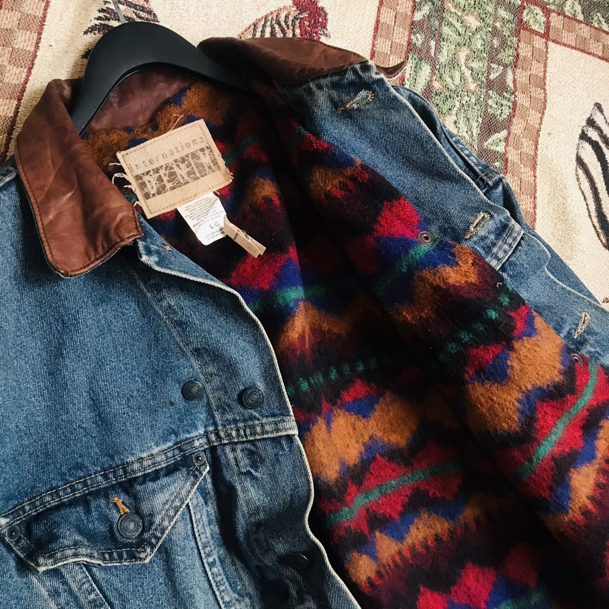 Vintage Vintage Internationa Denim Jacket Size US L / EU 52-54 / 3 - 1 Thumbnail