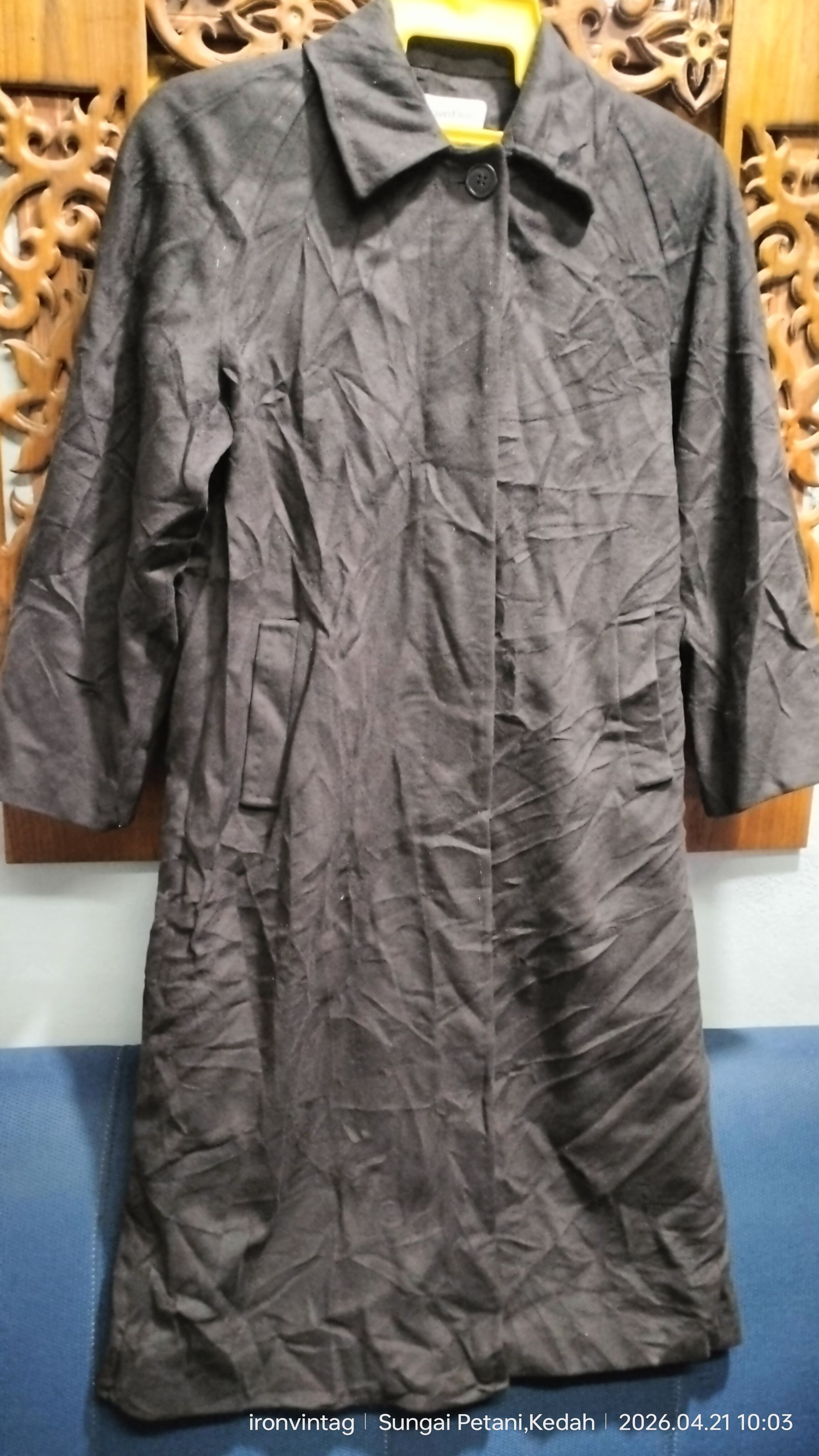 Calvin Klein Vintage Calvin Klein Long Coat Ultimate Merino Size US L / EU 52-54 / 3 - 1 Thumbnail