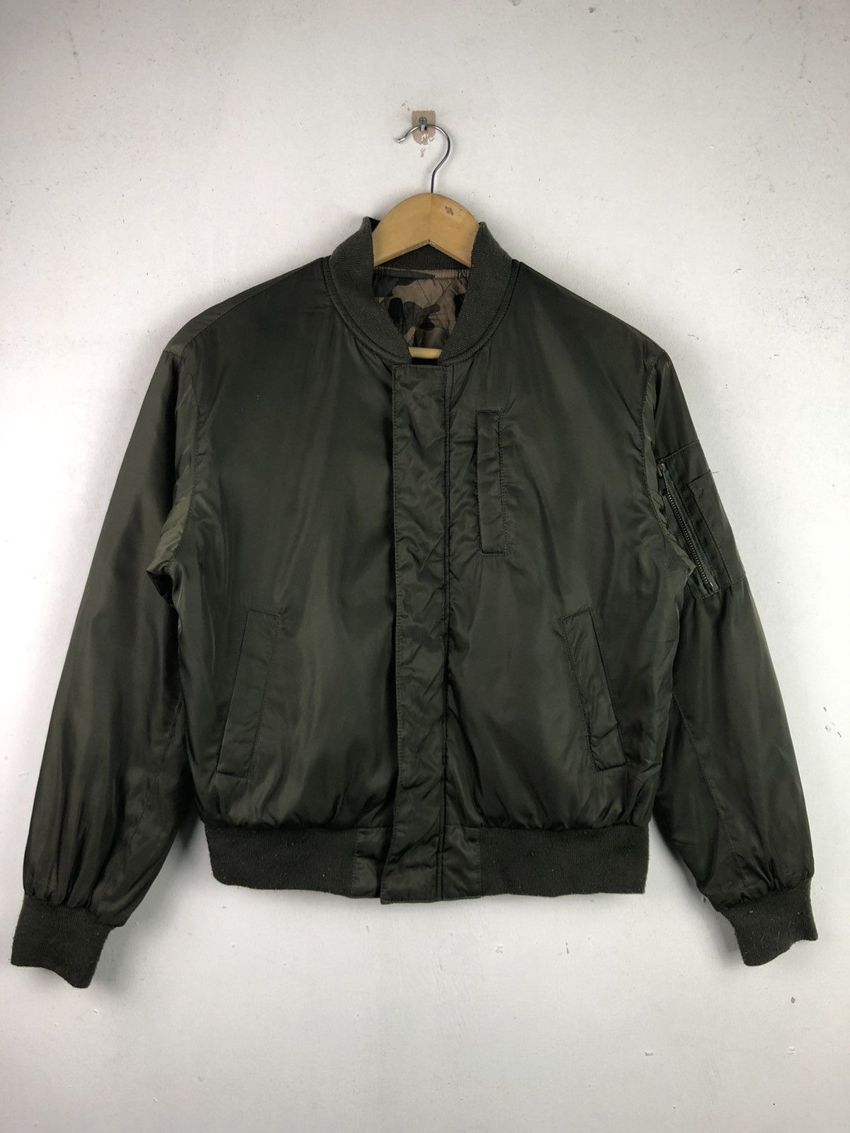 Vintage Japanese Brand Reversible Bomber Jacket