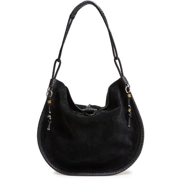 Isabel Marant Isabel Marant Oskan Hobo Soft Black Leather Shoulder Bag New Size ONE SIZE - 1 Thumbnail
