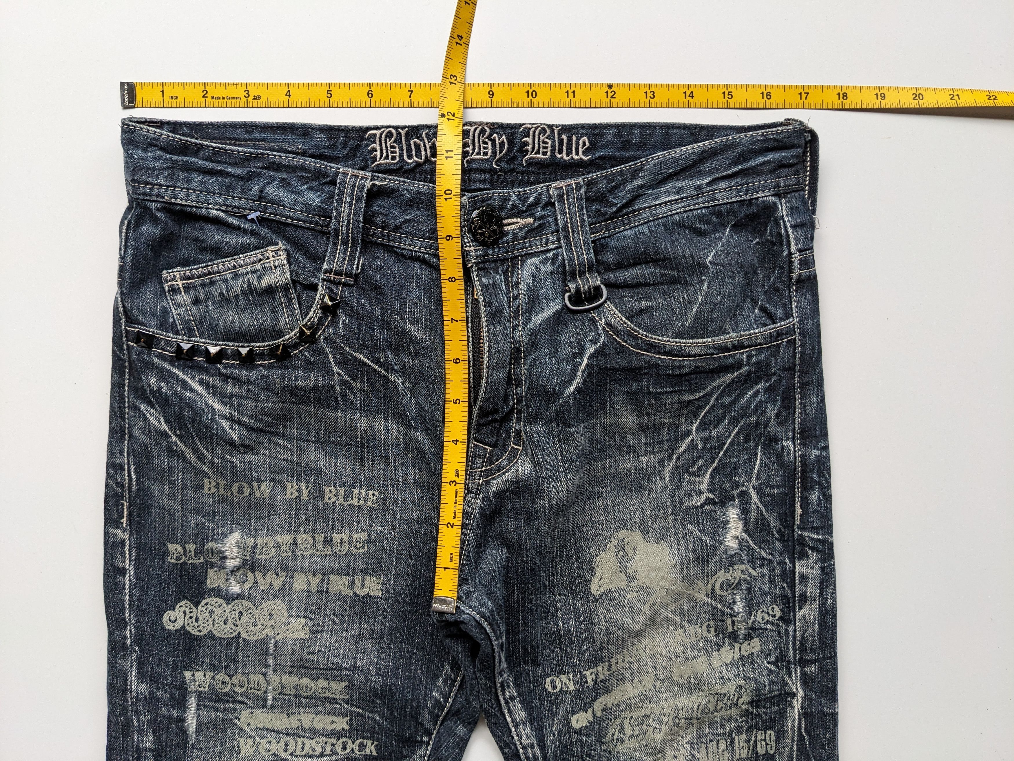 Hysteric Glamour × Japanese Brand × Tornado Mart Blow by Blue thunder clawmark like Hysteric Glamour Size US 34 / EU 50 - 7 Thumbnail