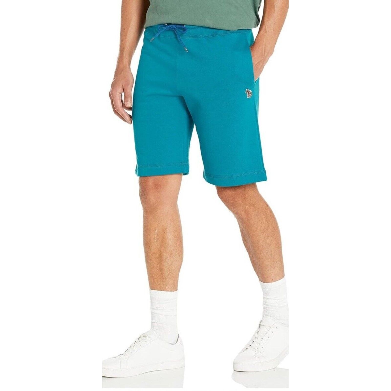 Paul Smith $125 Paul Smith Men's Teal Drawstring Sweat Shorts Size M Size US 32 / EU 48 - 1 Thumbnail