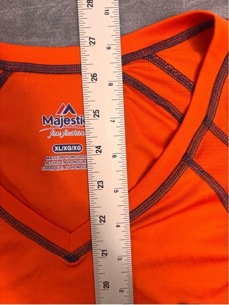Majestic Women's Majestic Broncos T-Shirt XL Orange Size XL / US 12-14 / IT 48-50 - 4 Thumbnail