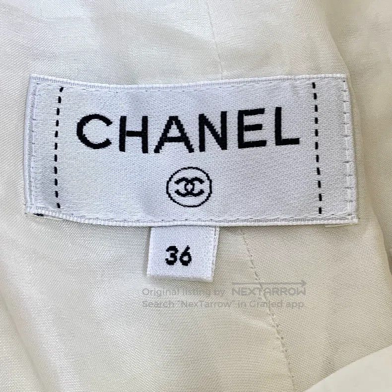 Chanel Chanel White sequin embroidered cotton casual skirt Size 24" / US 00 / IT 34 - 5 Thumbnail