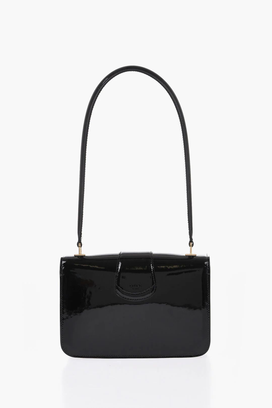 Celine og1mm0326 Size: OS / Shiny Leather Shoulder Bag in Black Size ONE SIZE - 2 Thumbnail