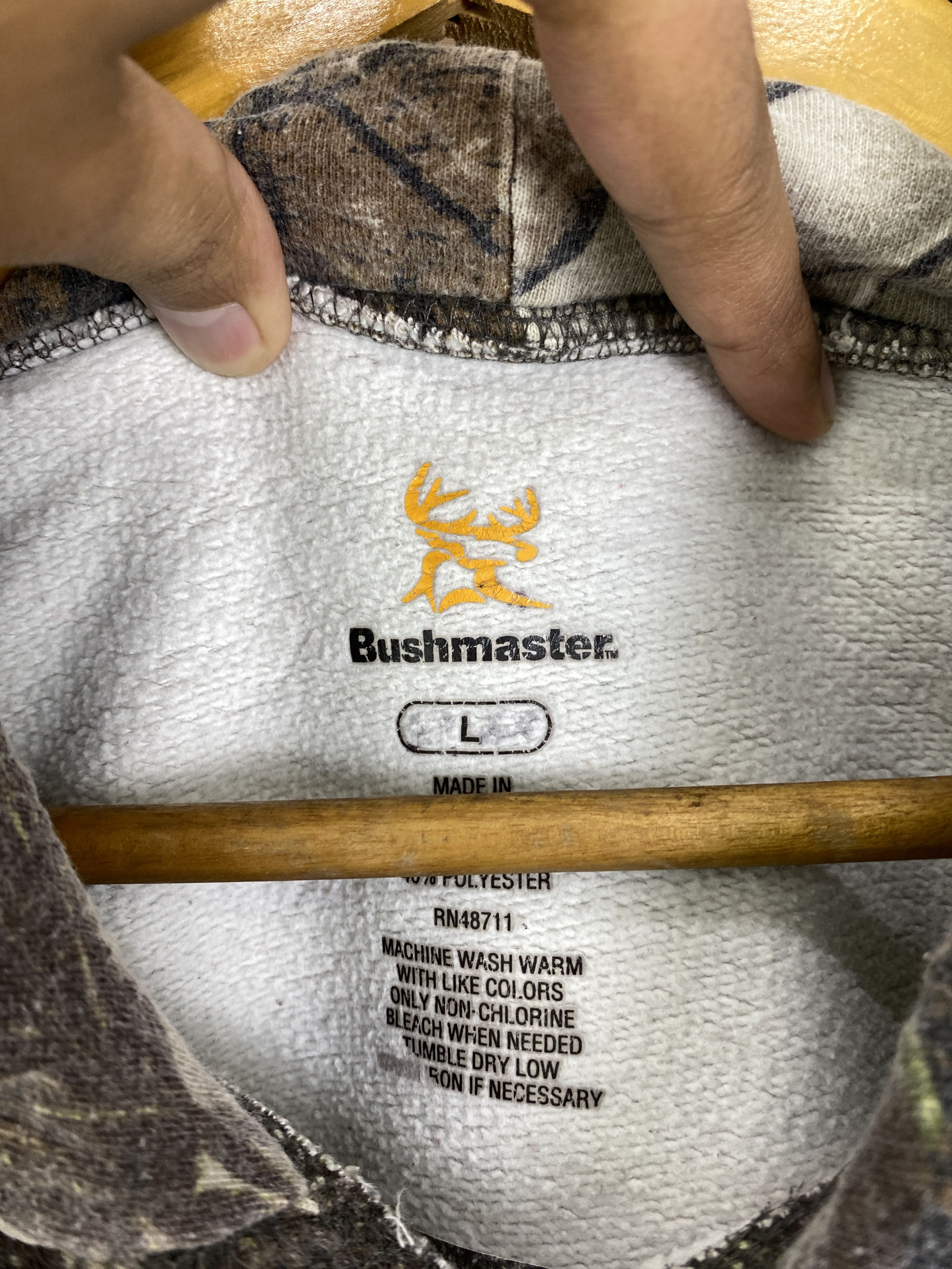 Japanese Brand Vintage Bushmaster Blank Forest Pullover Hoodie SH0197 Size US L / EU 52-54 / 3 - 7 Thumbnail