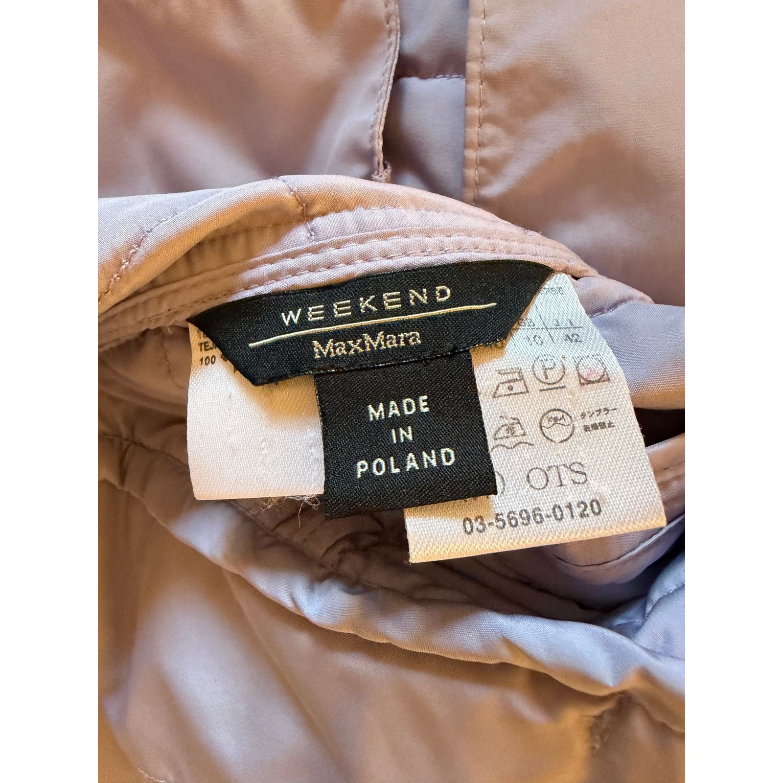 Weekend Max Mara Weekend Max Mara Light Indigo Quilted Cupro Jacket Size M / US 6-8 / IT 42-44 - 3 Thumbnail