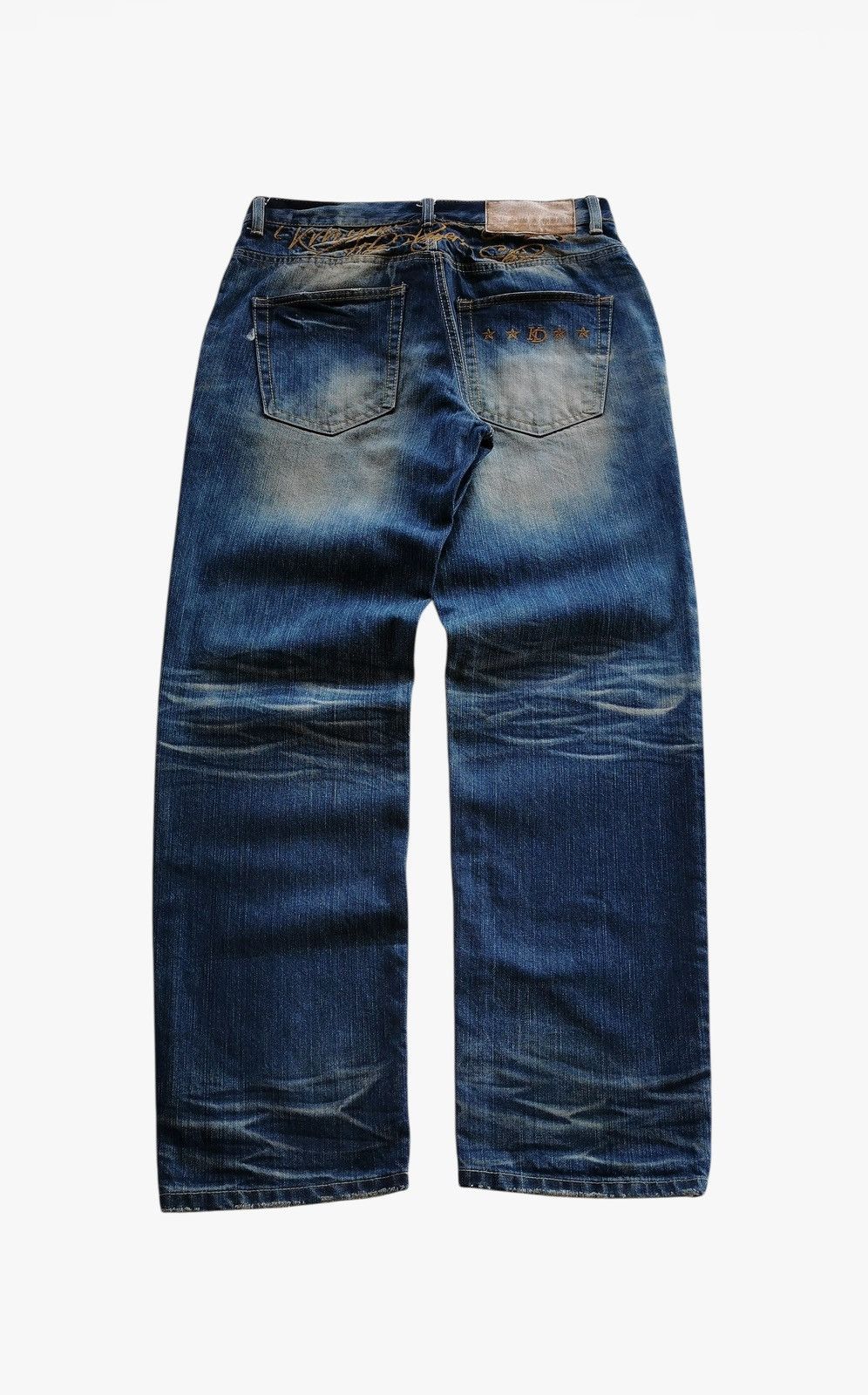Jean Krhyme Denim Y2K Distressed Graffiti Jeans Size 32x31 Size US 32 / EU 48 - 5 Thumbnail