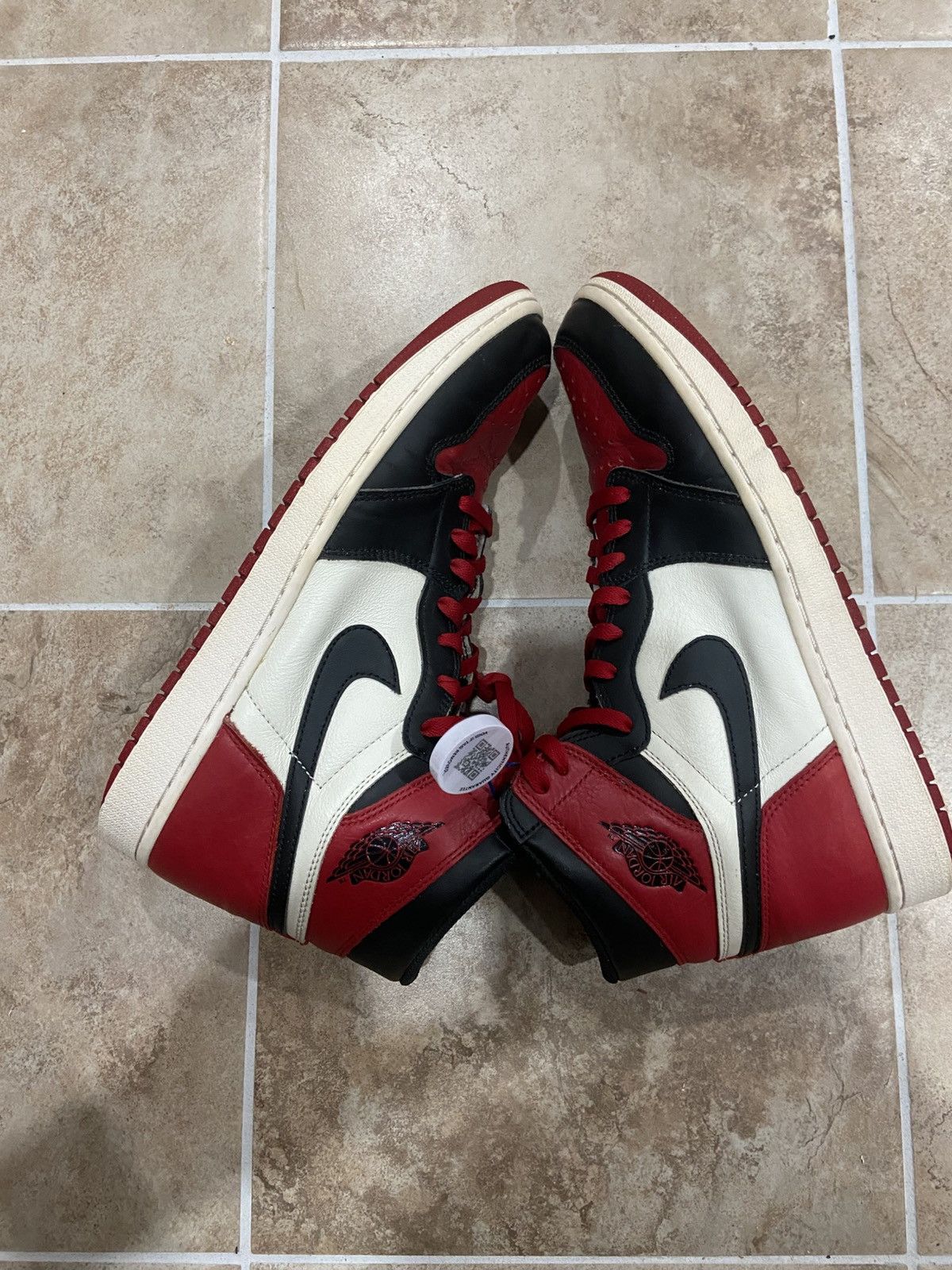 Jordan Brand Jordan 1 Bred Toe High Size US 12 / EU 45 - 5 Thumbnail