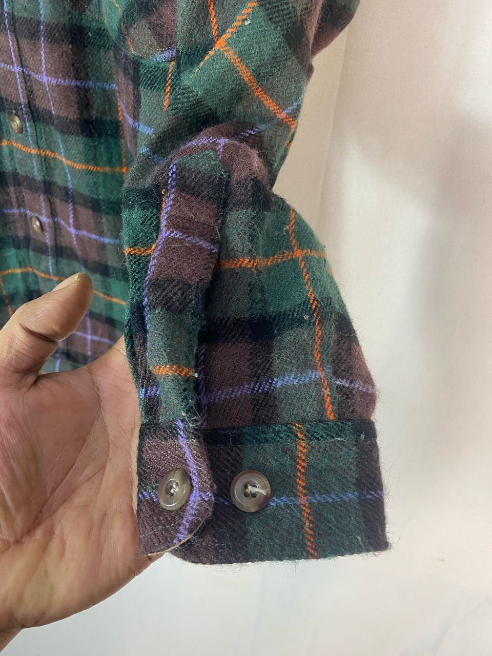 Flannel × Other Vintage machope wool button up flannel shirt Size US L / EU 52-54 / 3 - 9 Thumbnail