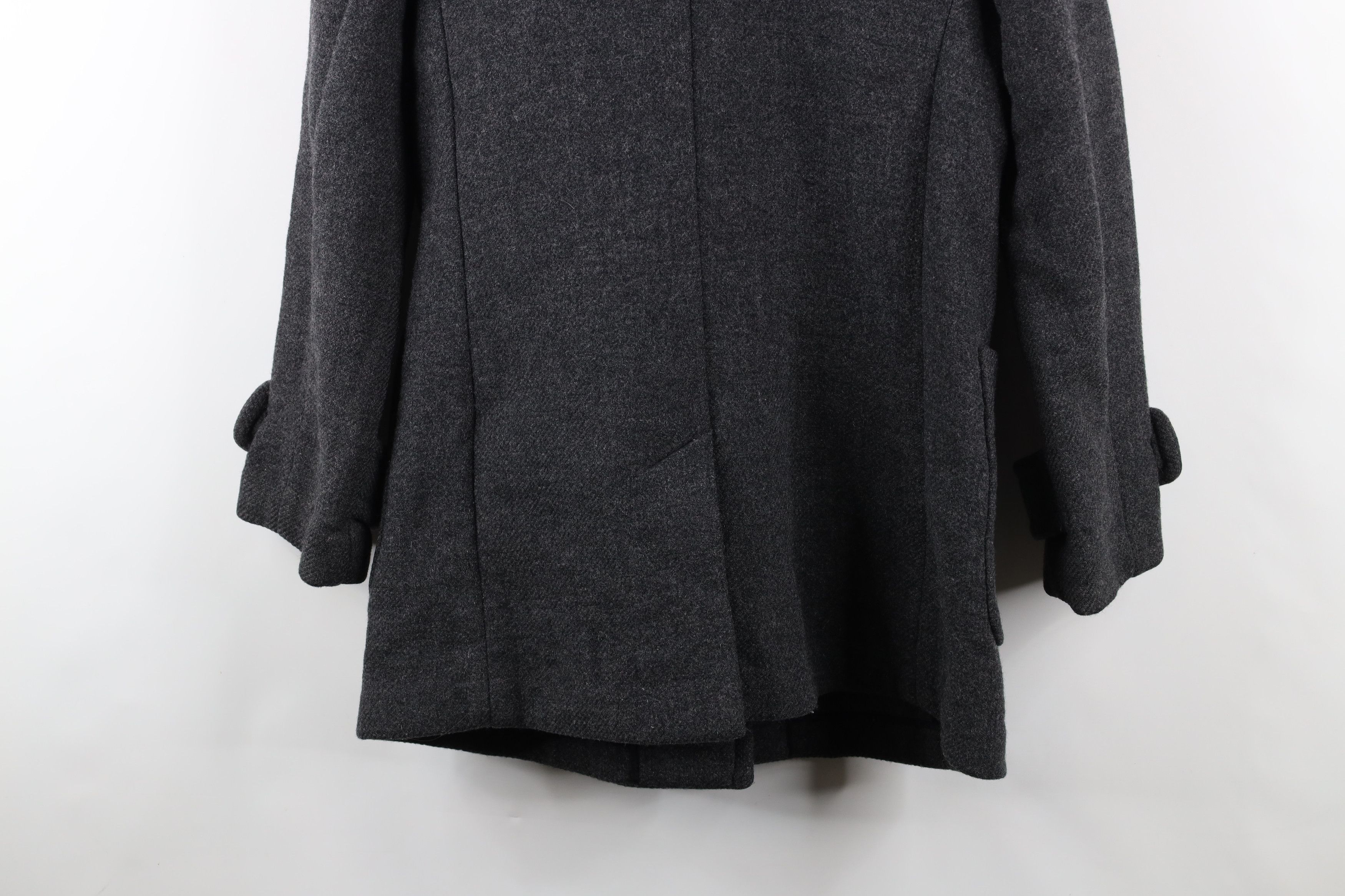 Banana Republic × Vintage Banana Republic Wool Blend Button Full Zip Jacket Gray Size M / US 6-8 / IT 42-44 - 14 Thumbnail