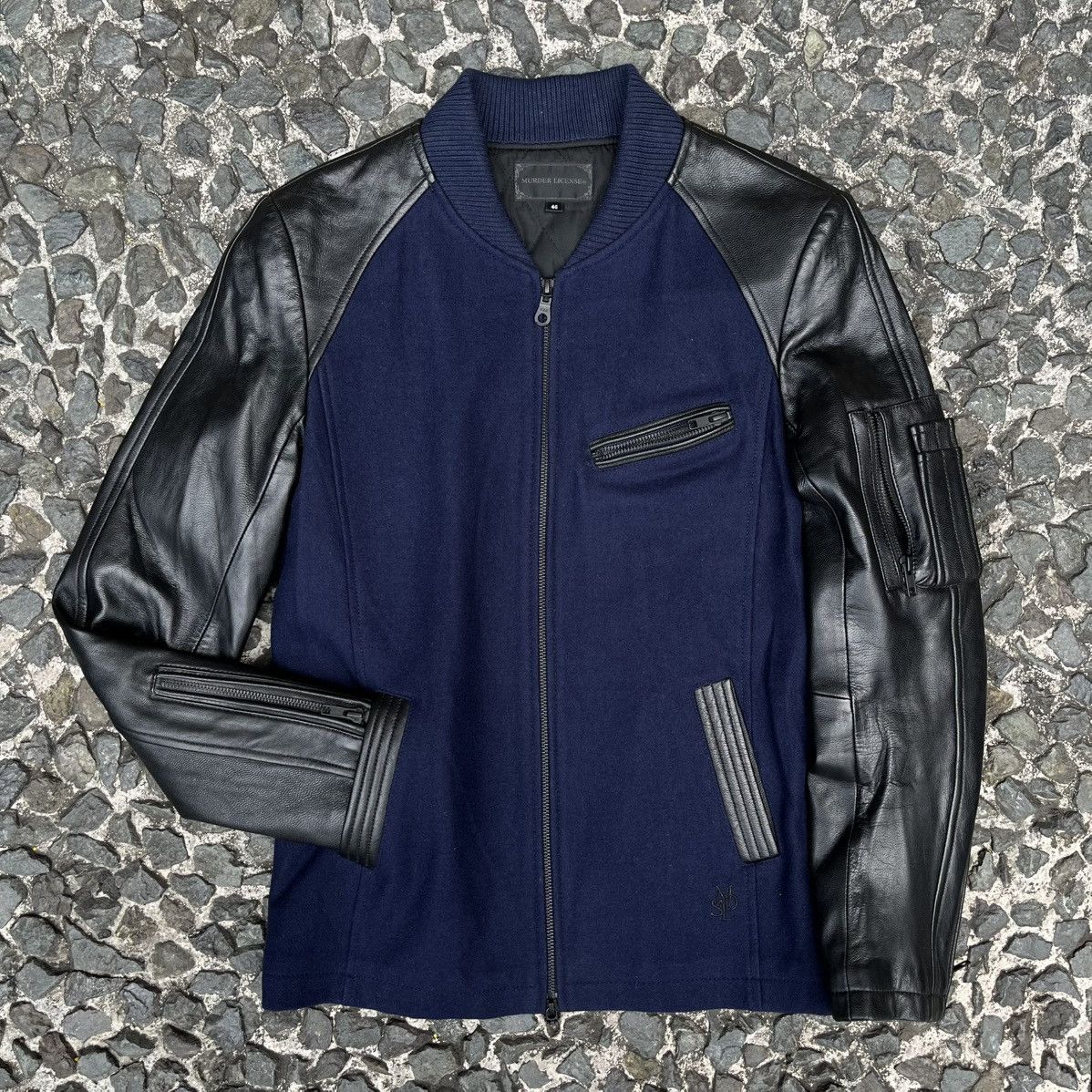 Murder License Murder License Wool & Goat Leather Hybrid Jacket Size US S / EU 44-46 / 1 - 9 Thumbnail