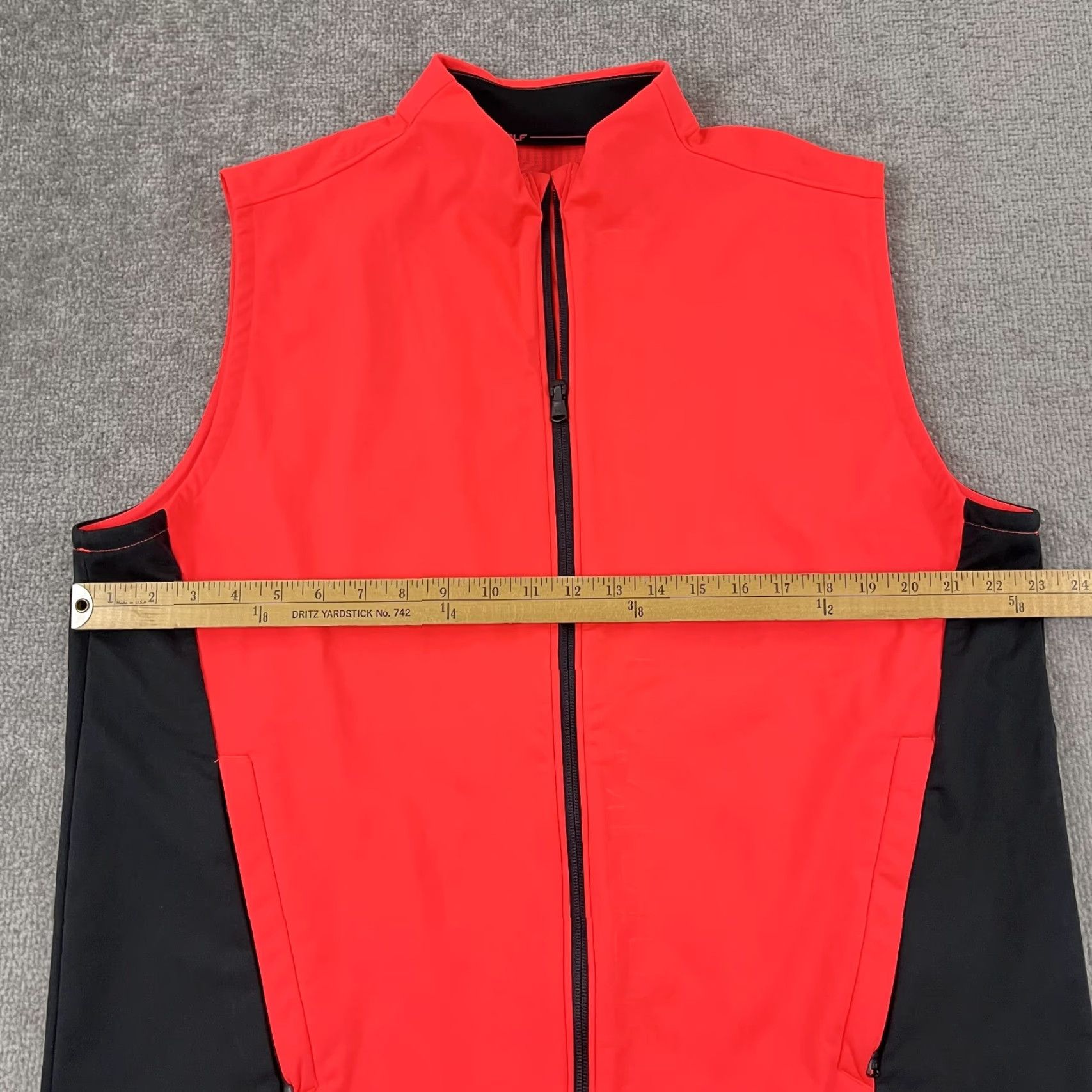 Under Armour Under Armour Vest Mens Large Neon Orange Infrared Cold Gear Storm Golf Full Zip Size US L / EU 52-54 / 3 - 5 Thumbnail
