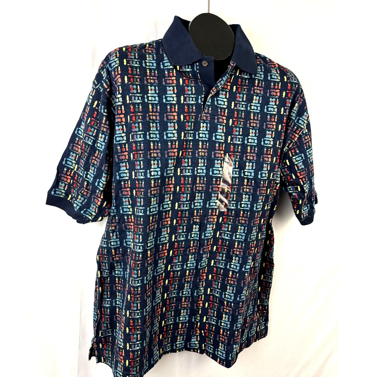 Robert Stock VTG Robert Stock Colorful Geometric Polo Shirt M Short Size US M / EU 48-50 / 2 - 7 Thumbnail