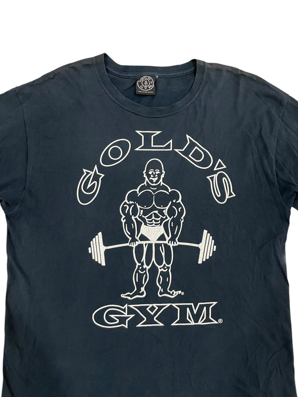 Vintage 90s Sun Faded Thrashed GOLD’S GYM Tshirt Size US L / EU 52-54 / 3 - 2 Thumbnail