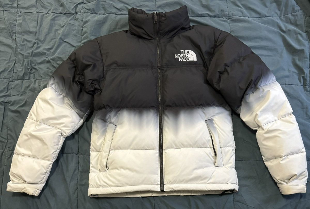 image of The North Face Nuptse in Black/White, Men's (Size XS)