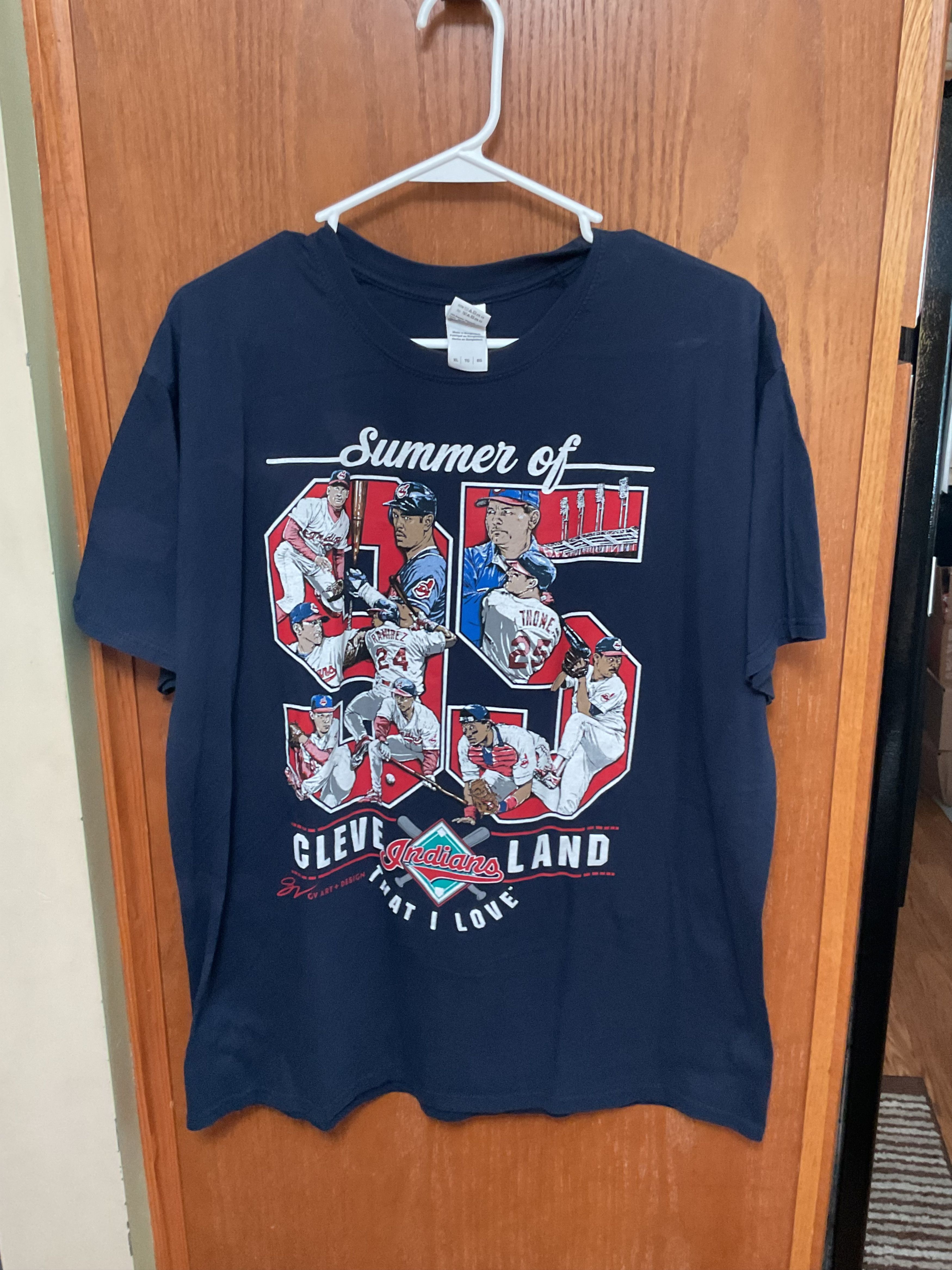 Vintage Cleveland Indians Summer Of 95 Size US XL / EU 56 / 4 - 1 Thumbnail