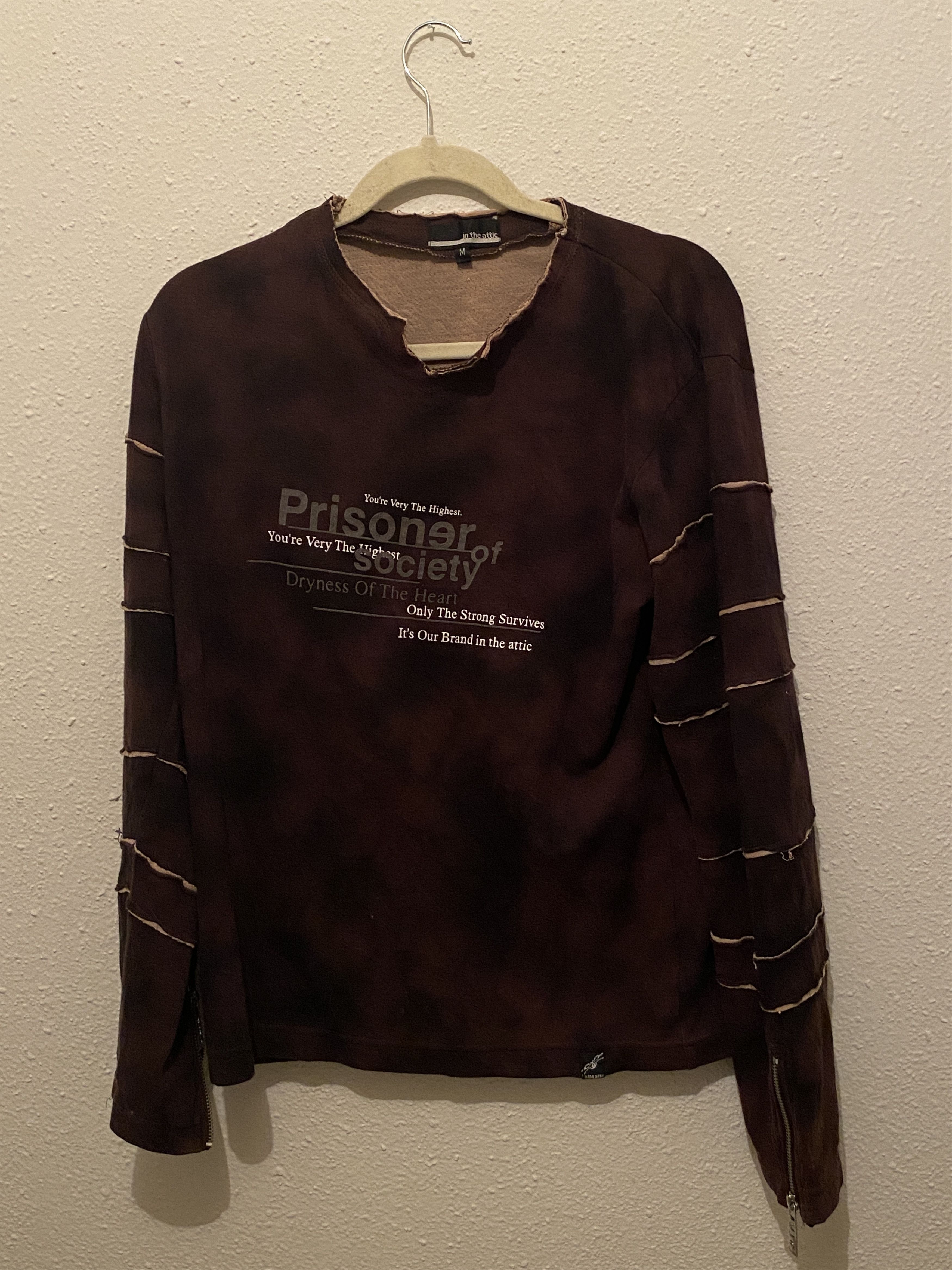 In The Attic Long Sleeve Prisoner of society sweatshirt Size US M / EU 48-50 / 2 - 4 Thumbnail