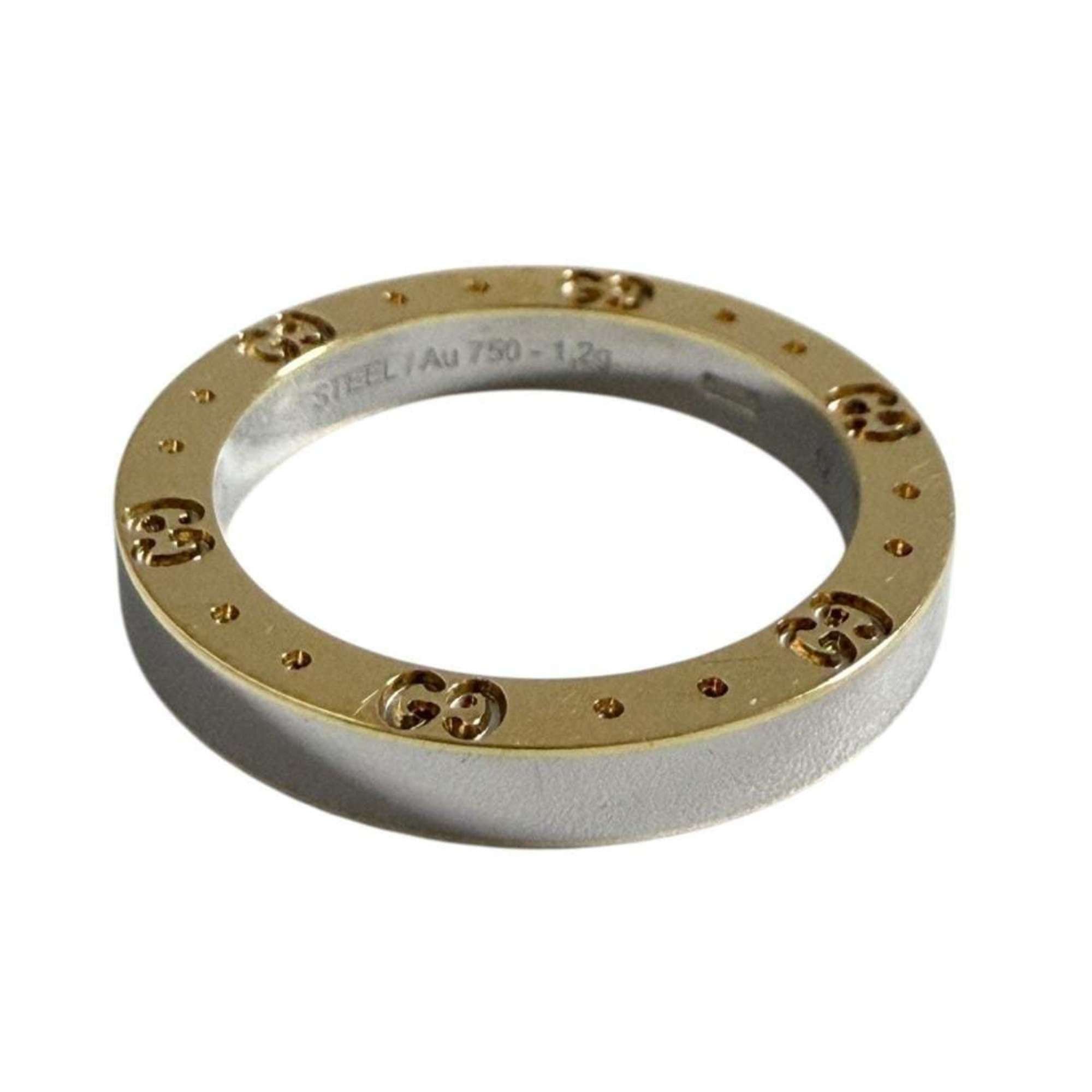 Gucci Gucci Icon Ring for Men and Women, 18K Gold, Two-tone, Size 11 Size ONE SIZE - 1 Thumbnail