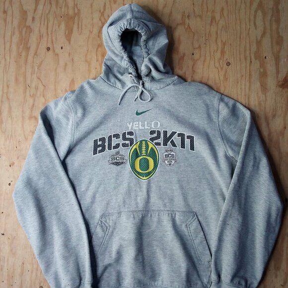 Nike Nike University of Oregon Ducks BCS 2011 Hoodie Sweatshirt Size US M / EU 48-50 / 2 - 2 Thumbnail