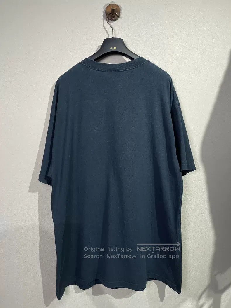 Balenciaga Balenciaga Dark Blue Cursive Letter Short Sleeve Size US M / EU 48-50 / 2 - 2 Thumbnail