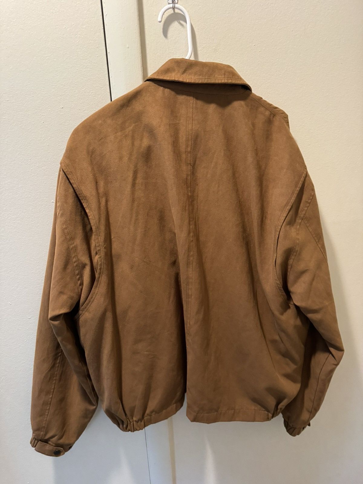 Perry Ellis Perry Ellis Suede Jacket Bomber Jacket Size US XL / EU 56 / 4 - 2 Thumbnail