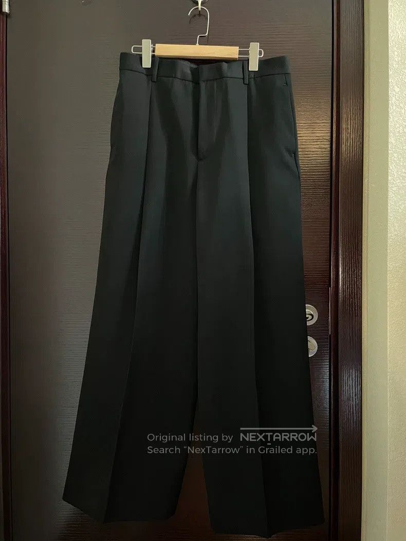 Jil Sander Jil Sander size M Single pleated wool wide-leg pants Size 23" - 1 Thumbnail