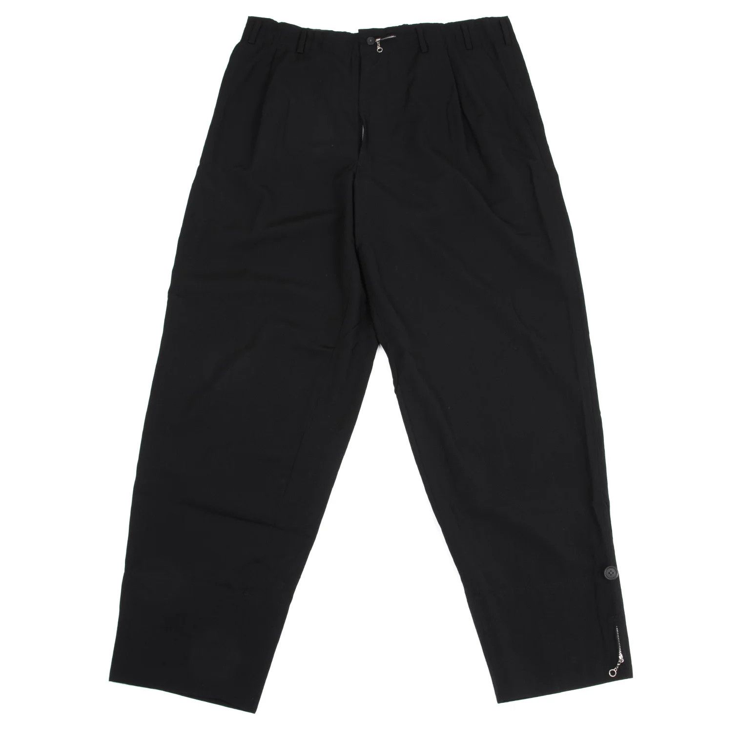 Yohji Yamamoto Yohji Yamamoto Wool Gabardine Zip Trousers Size US 38 / EU 54 - 1 Thumbnail
