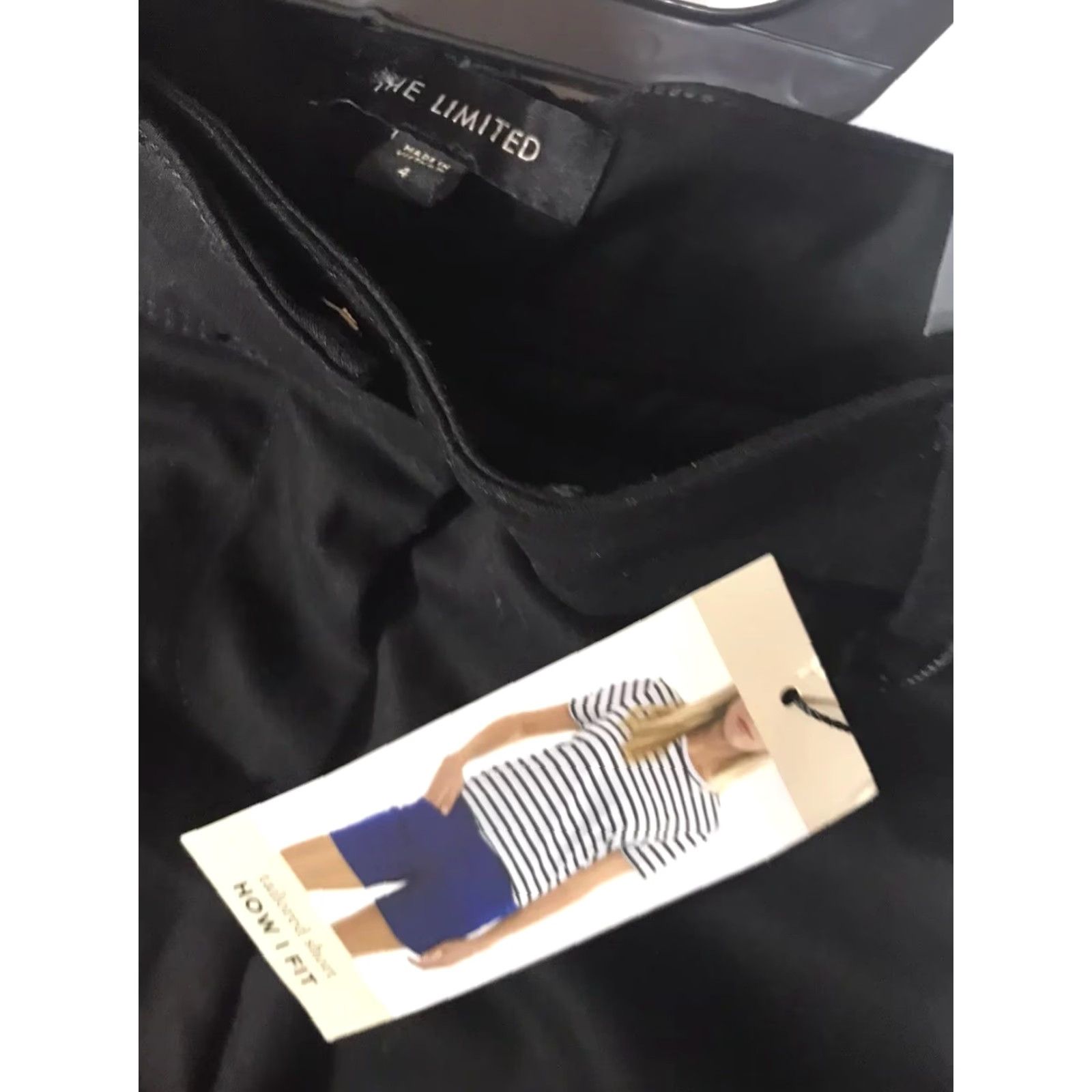 Vintage LIMITED Black Tailored Chino Shorts Womens Size 4 New Size 27" / US 4 / IT 40 - 3 Thumbnail