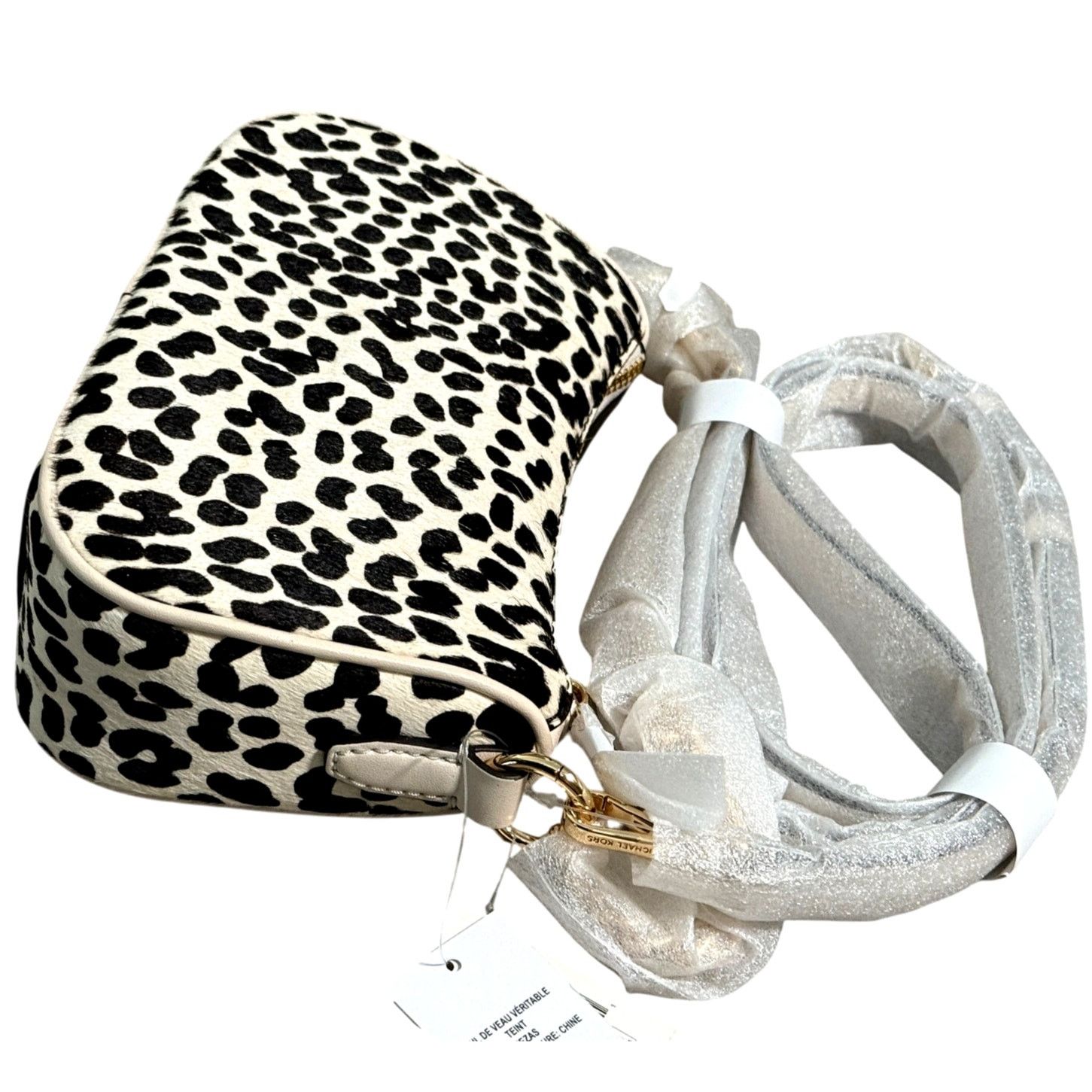 Michael Kors Michael Kors Carmela Sm Pouchette Crossbody Leather Cream Size ONE SIZE - 6 Thumbnail
