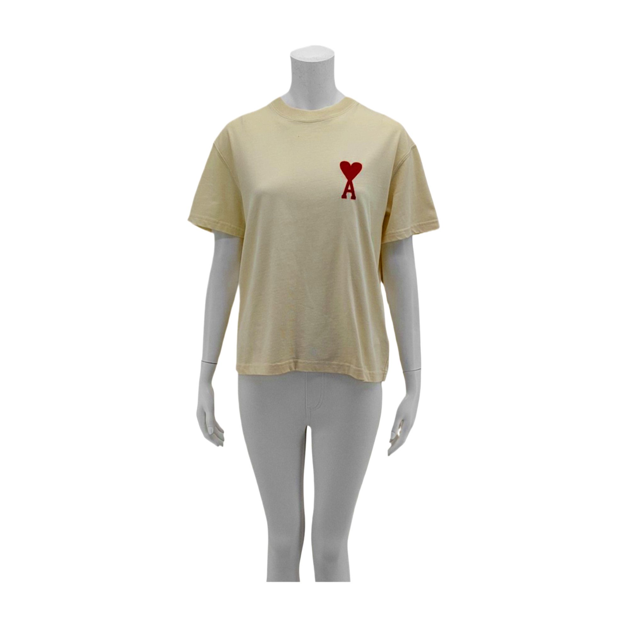AMI AMI PARIS Navy Blue Color Red Heart T-shirt XS Unisex | Grailed