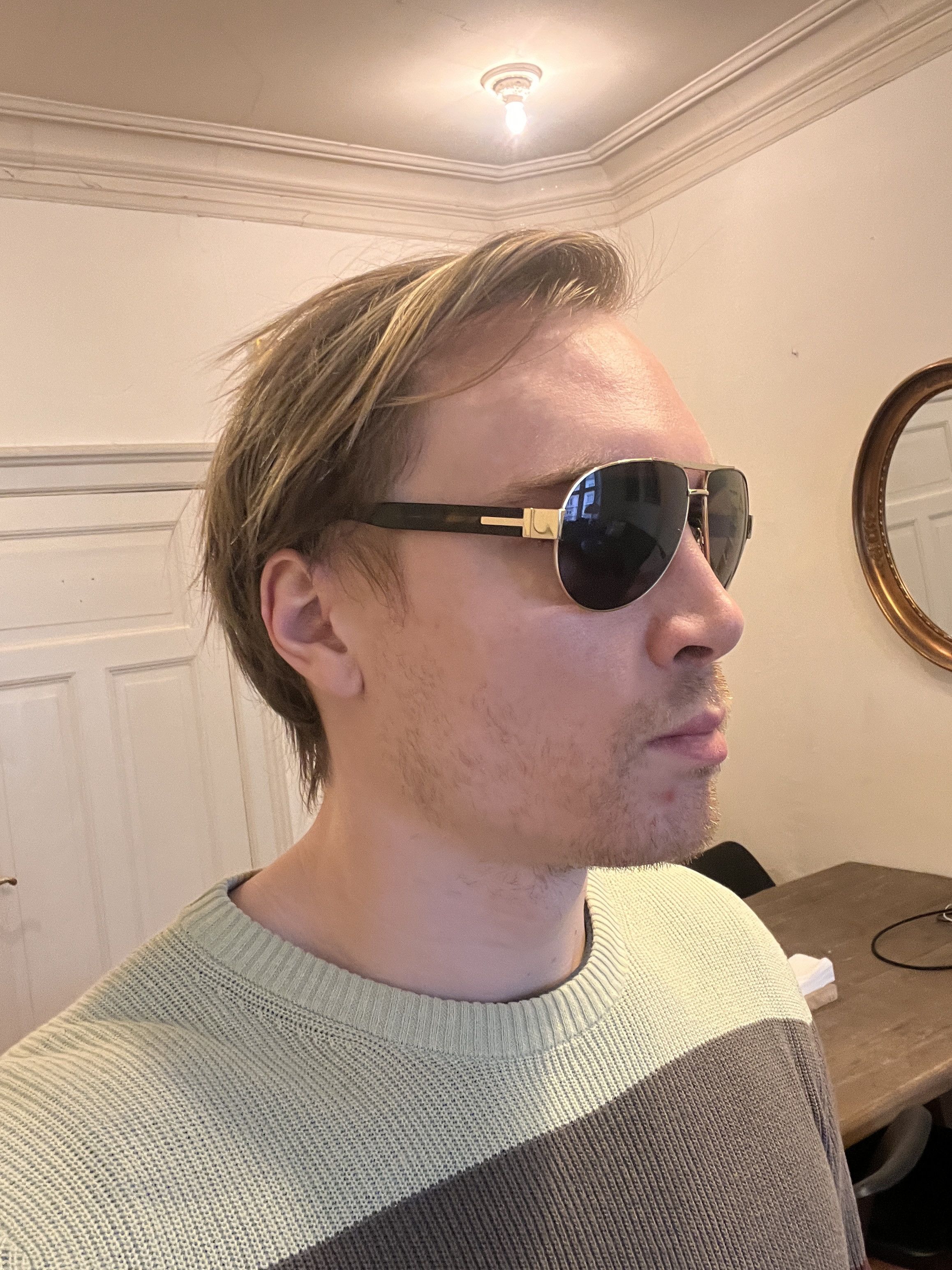 Gucci Pilot Sunglasses 😎 Size ONE SIZE - 9 Thumbnail